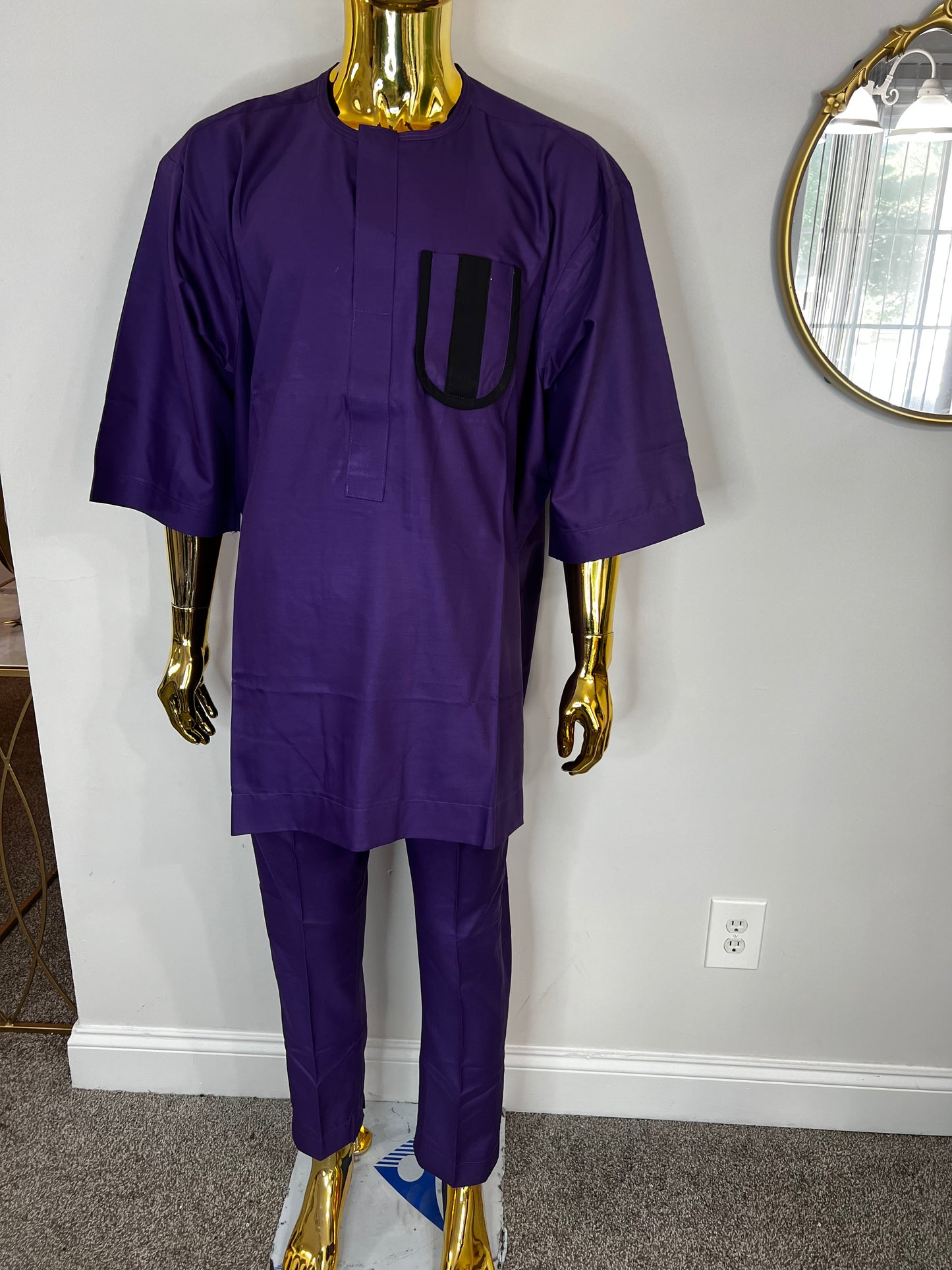 T&K African men 2pc (pant with shirt) outfit