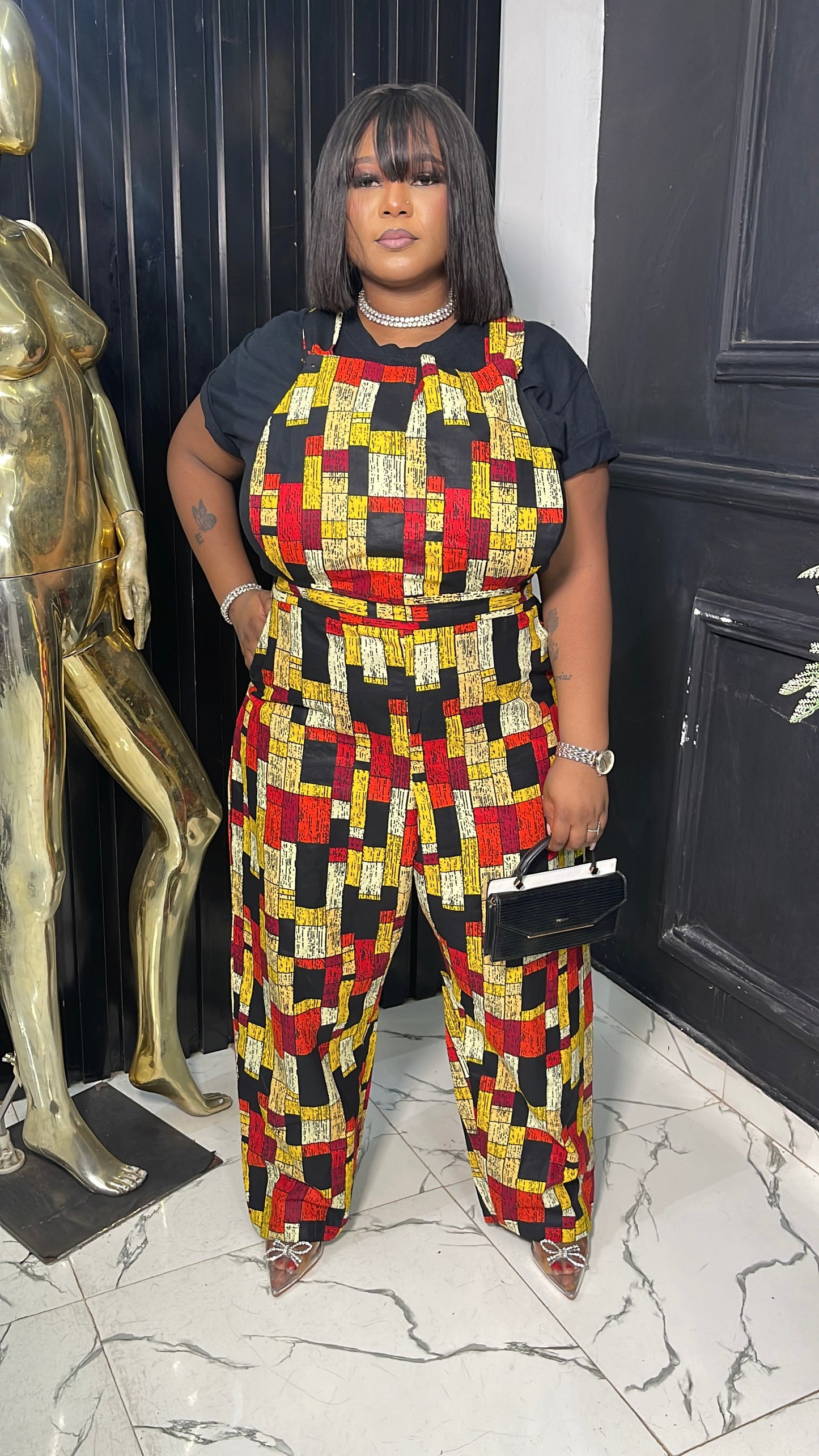 Ankara women dungarees