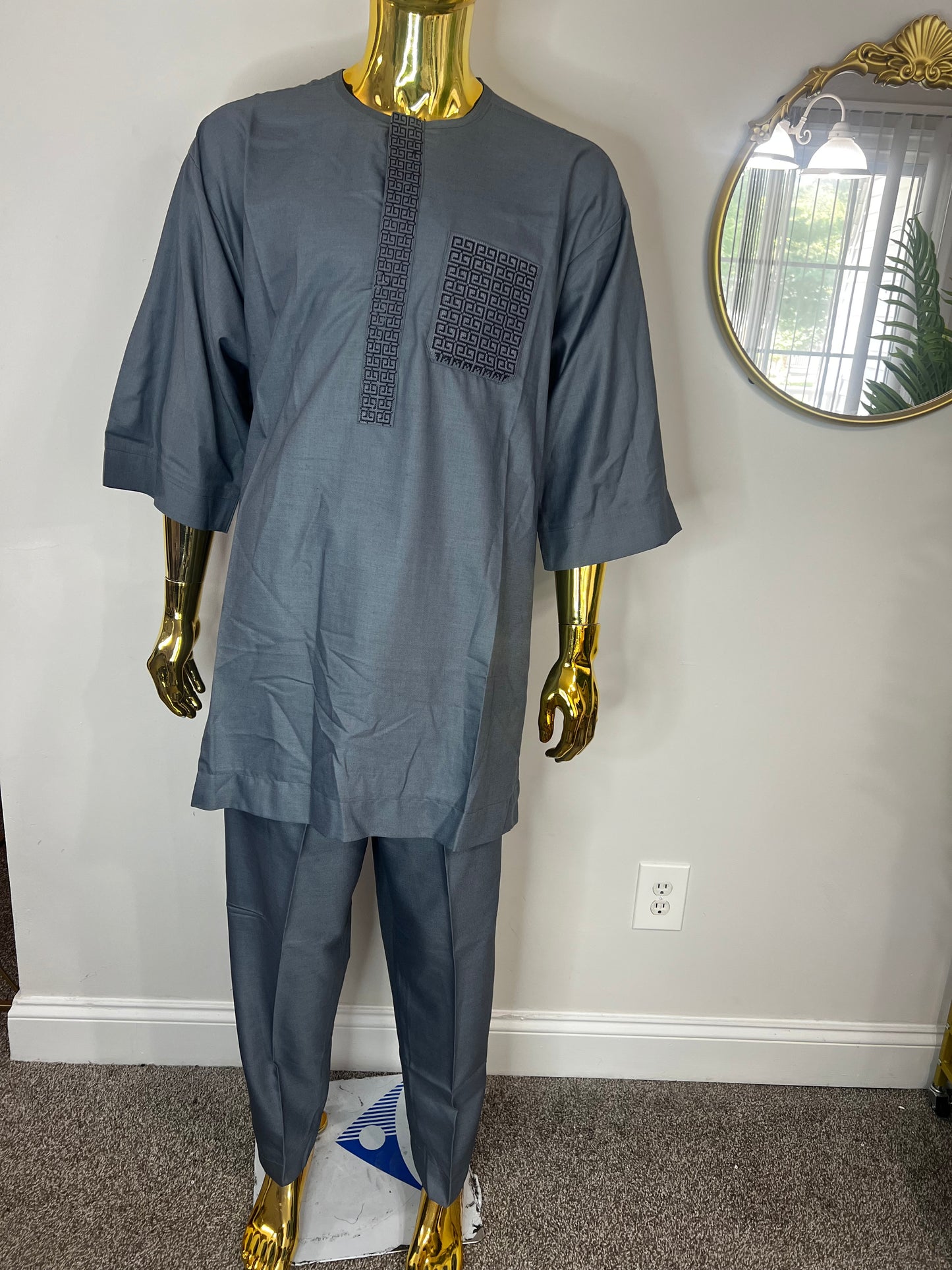 Yemi African men 2pc (pant with shirt) outfit