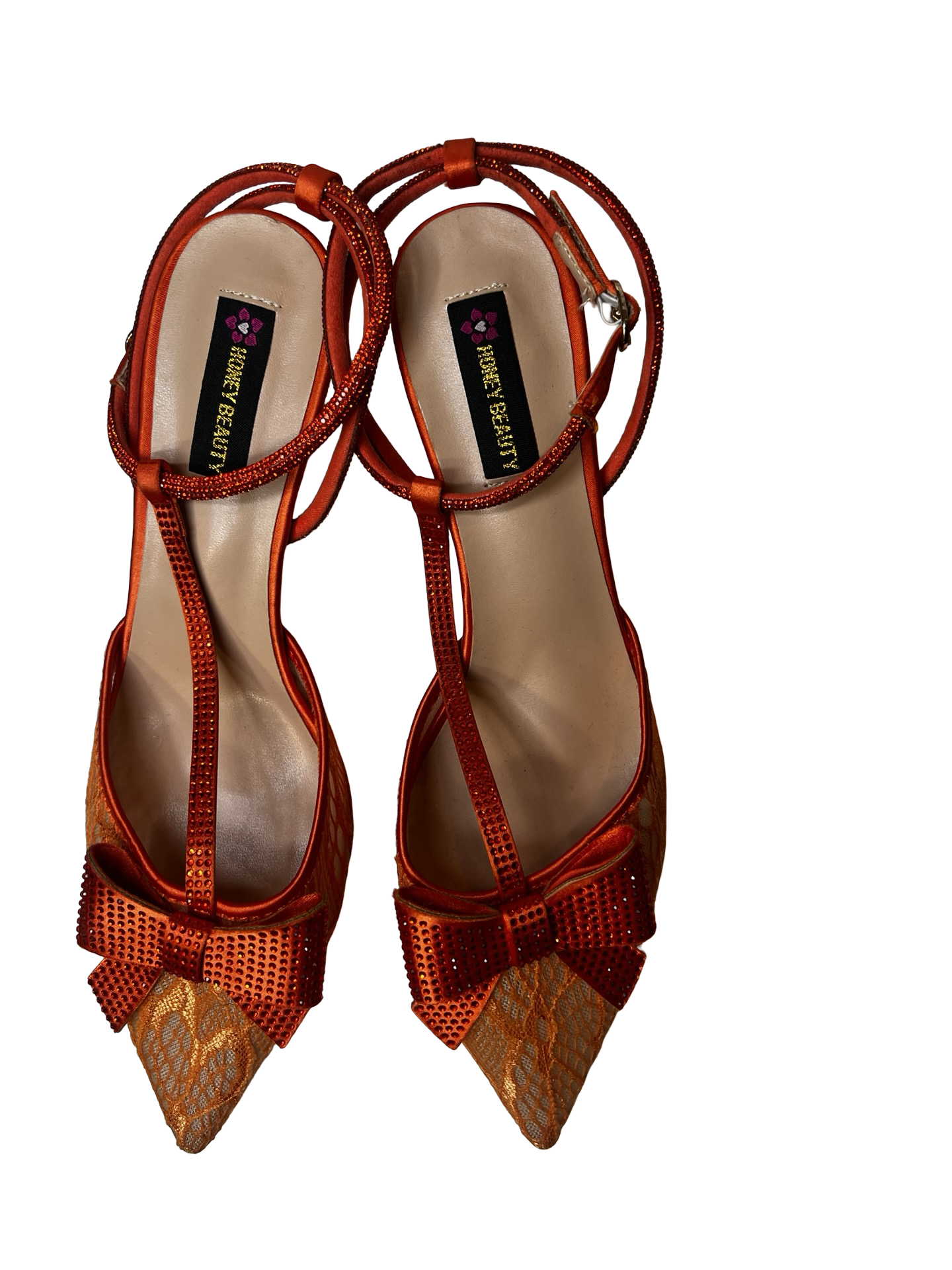 Orange women fashion shoe