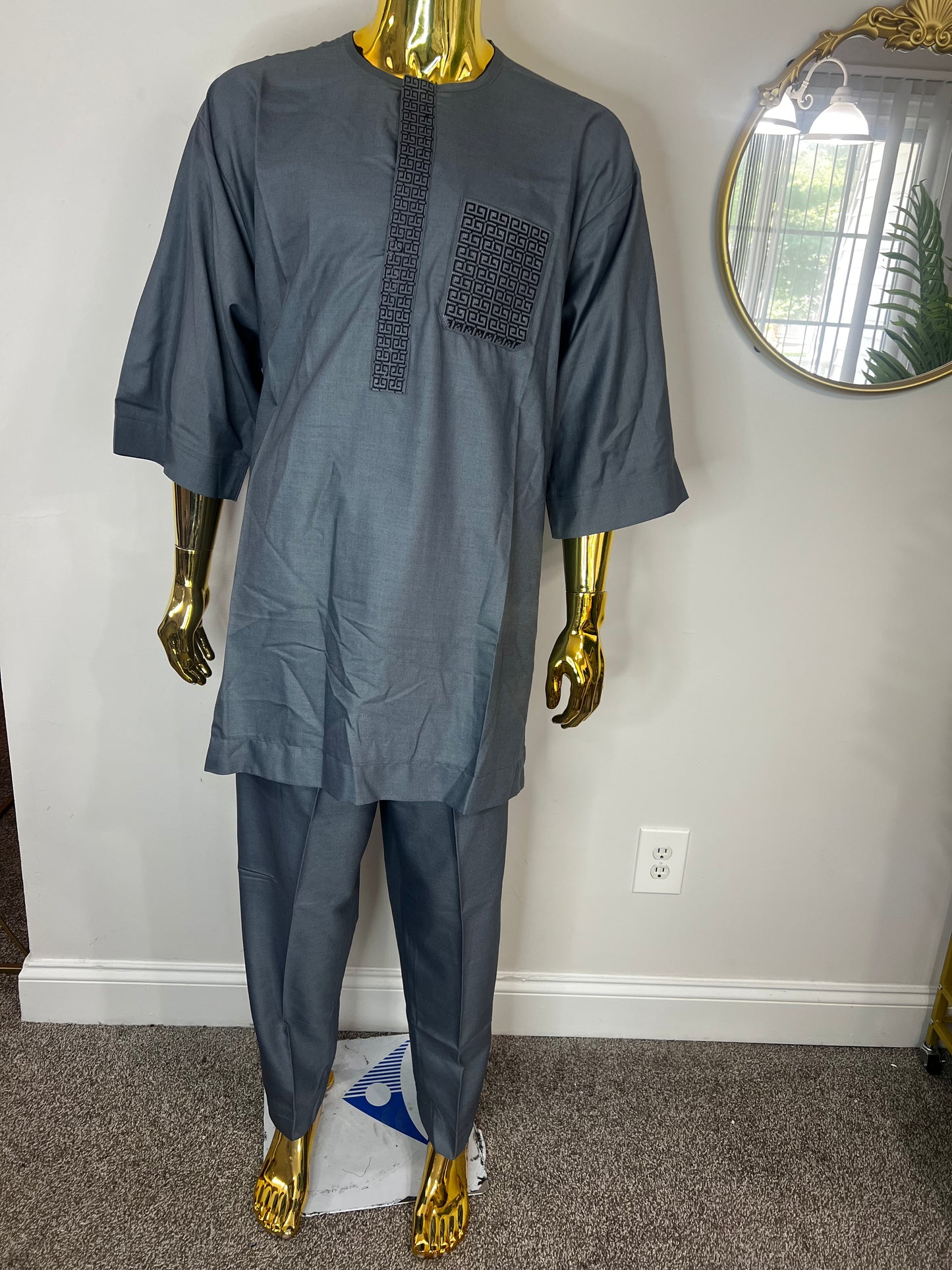 Yemi African men 2pc (pant with shirt) outfit