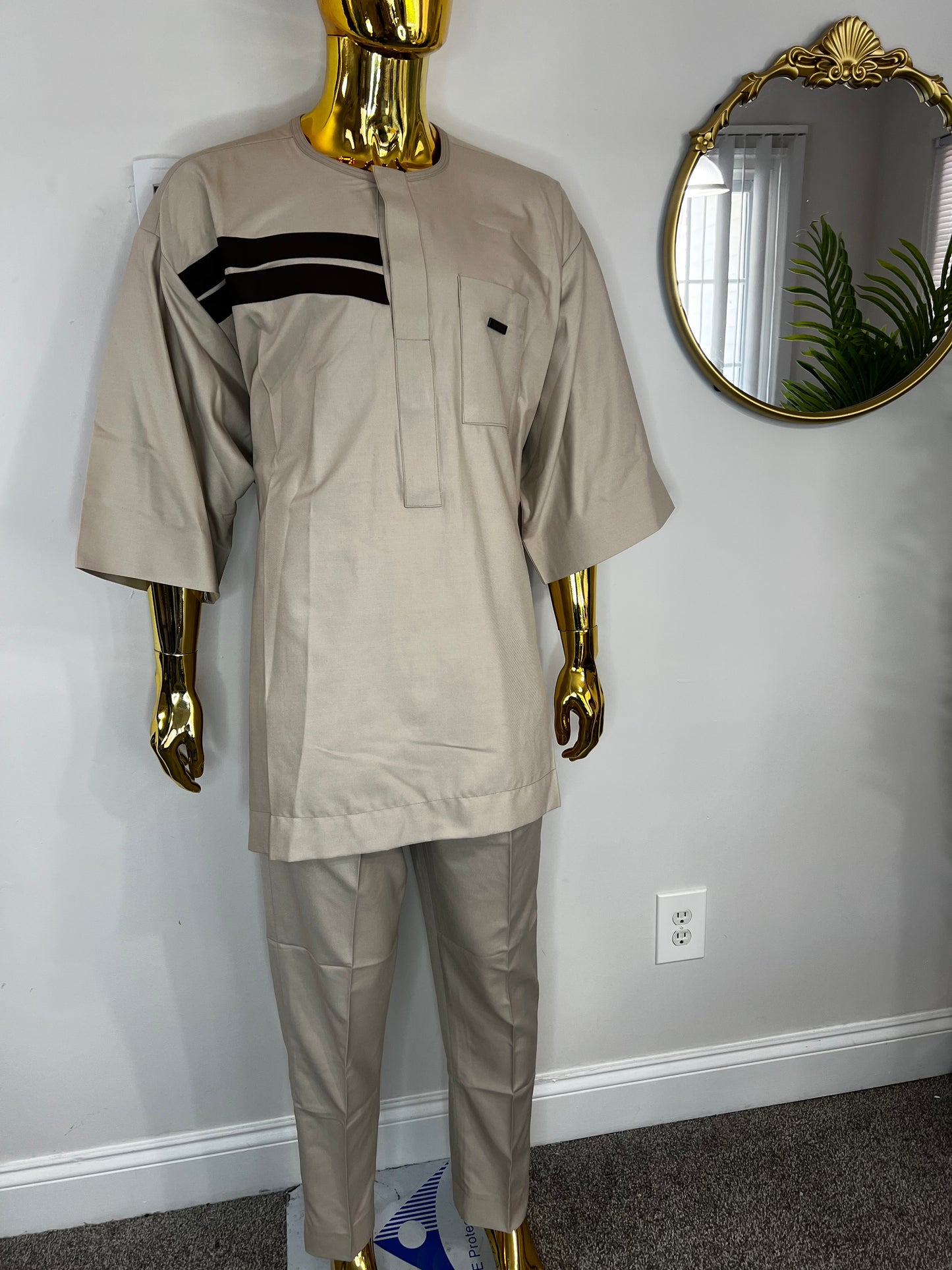 Kunle African men 2pc (pant with shirt) outfit