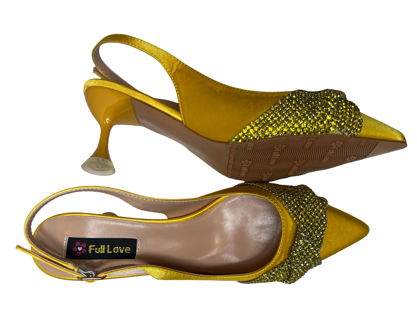 Yellow women fashion shoe