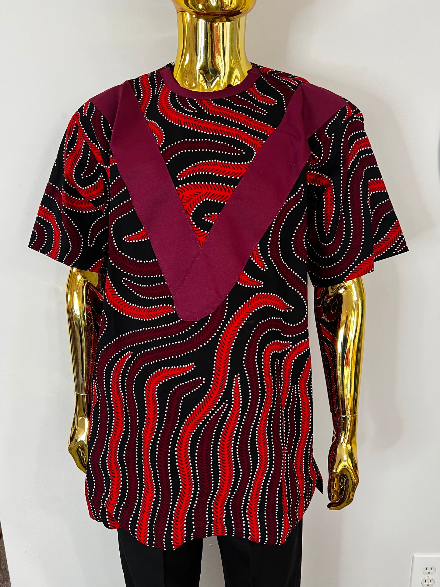 Toms Ankara African men’s shirt