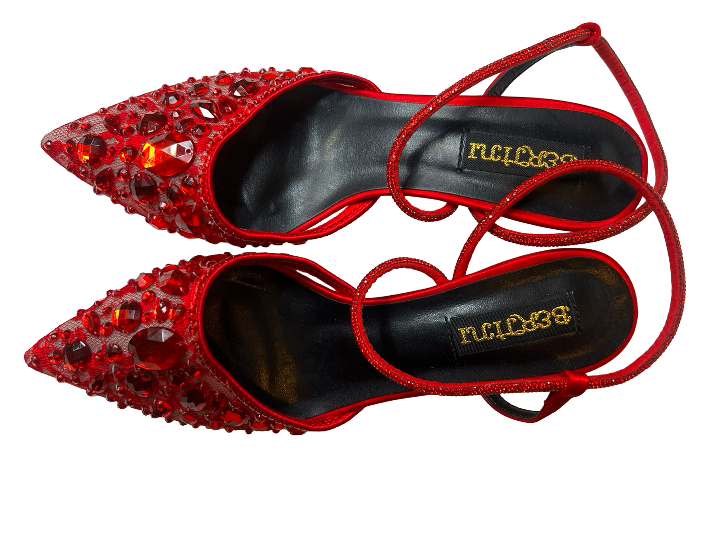 Red women fashion shoe