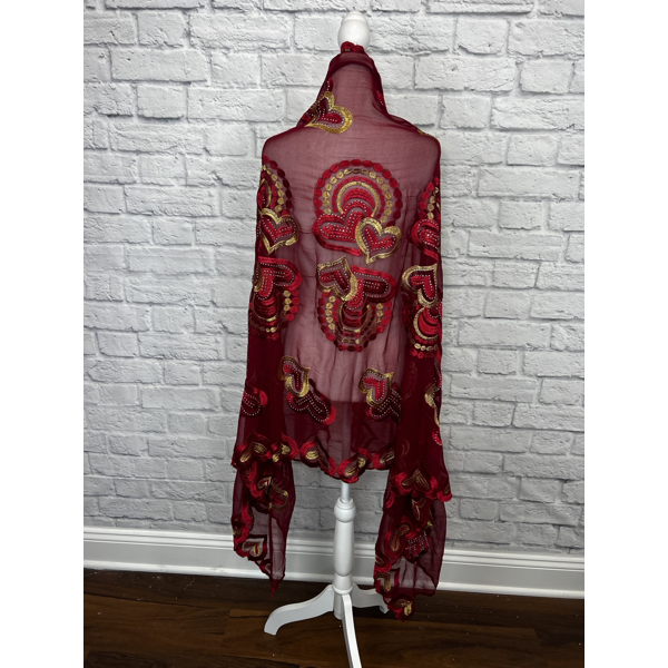 African Scarf Embellished Women Big Size Cotton cotton scarf