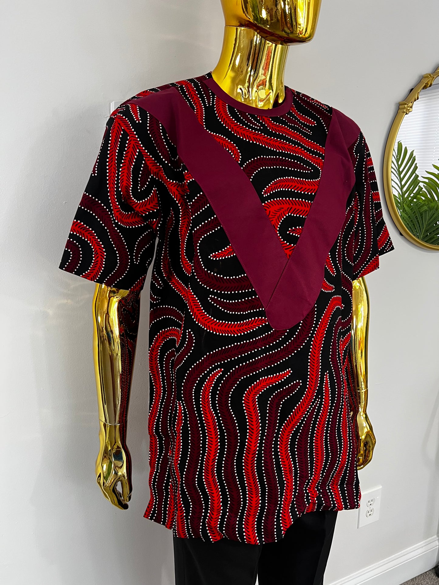 Toms Ankara African men’s shirt