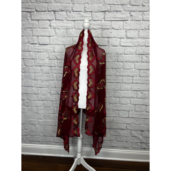 African Scarf Embellished Women Big Size Cotton cotton scarf