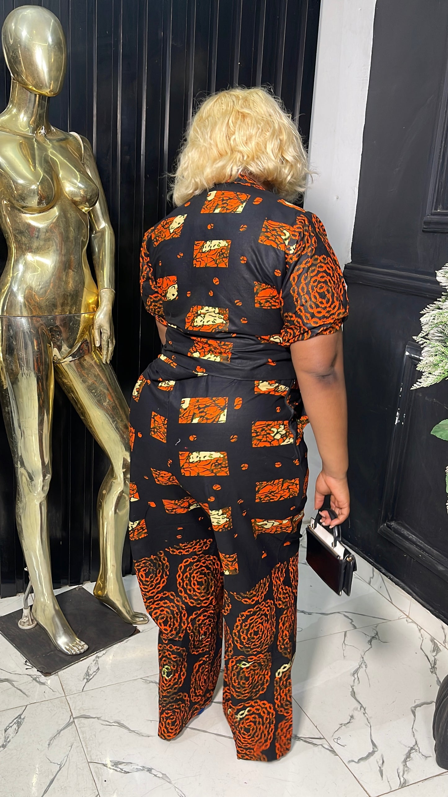 MOFE Ankara pant & crop shirt