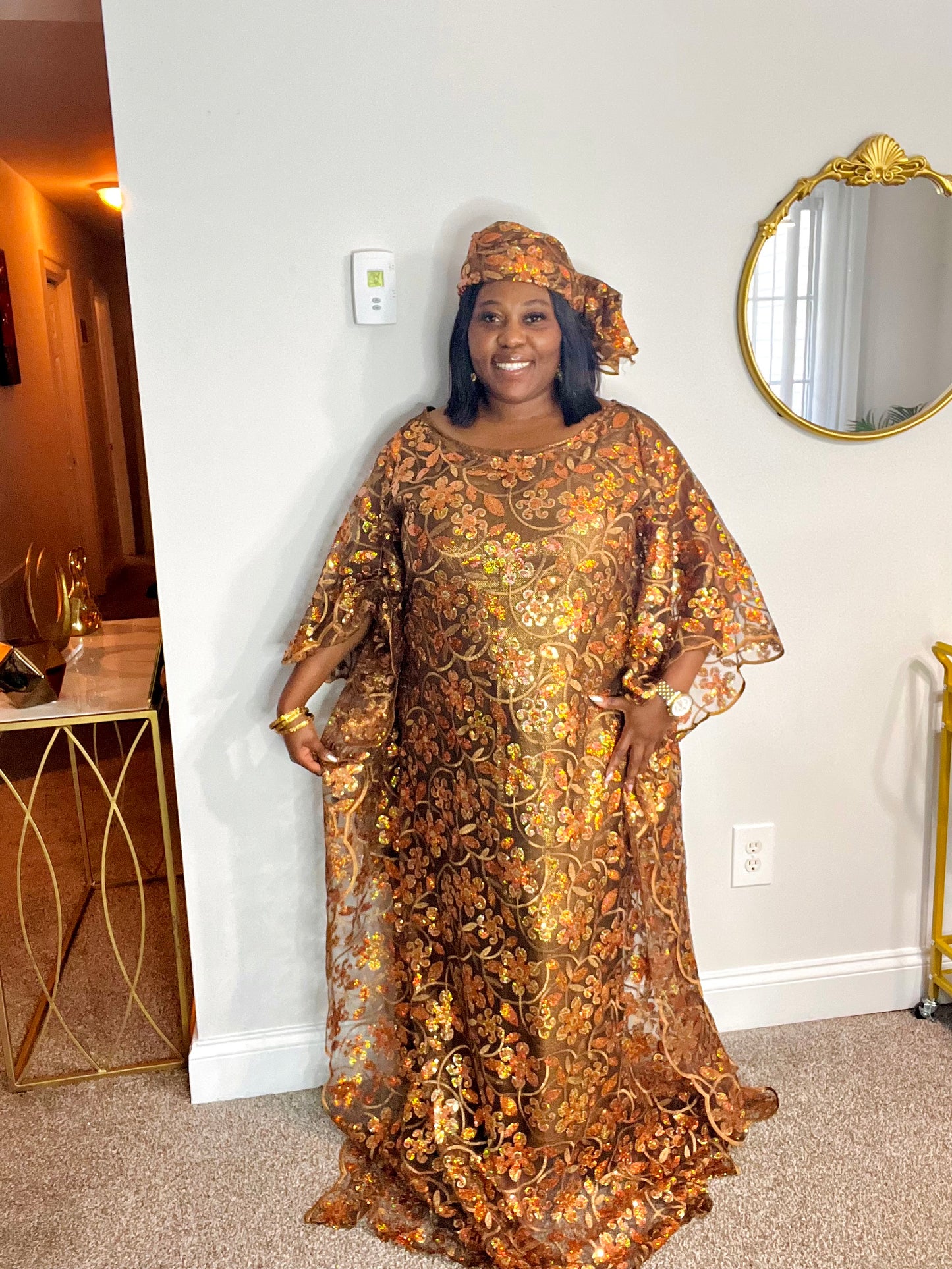Luxury African Lace bubu dress