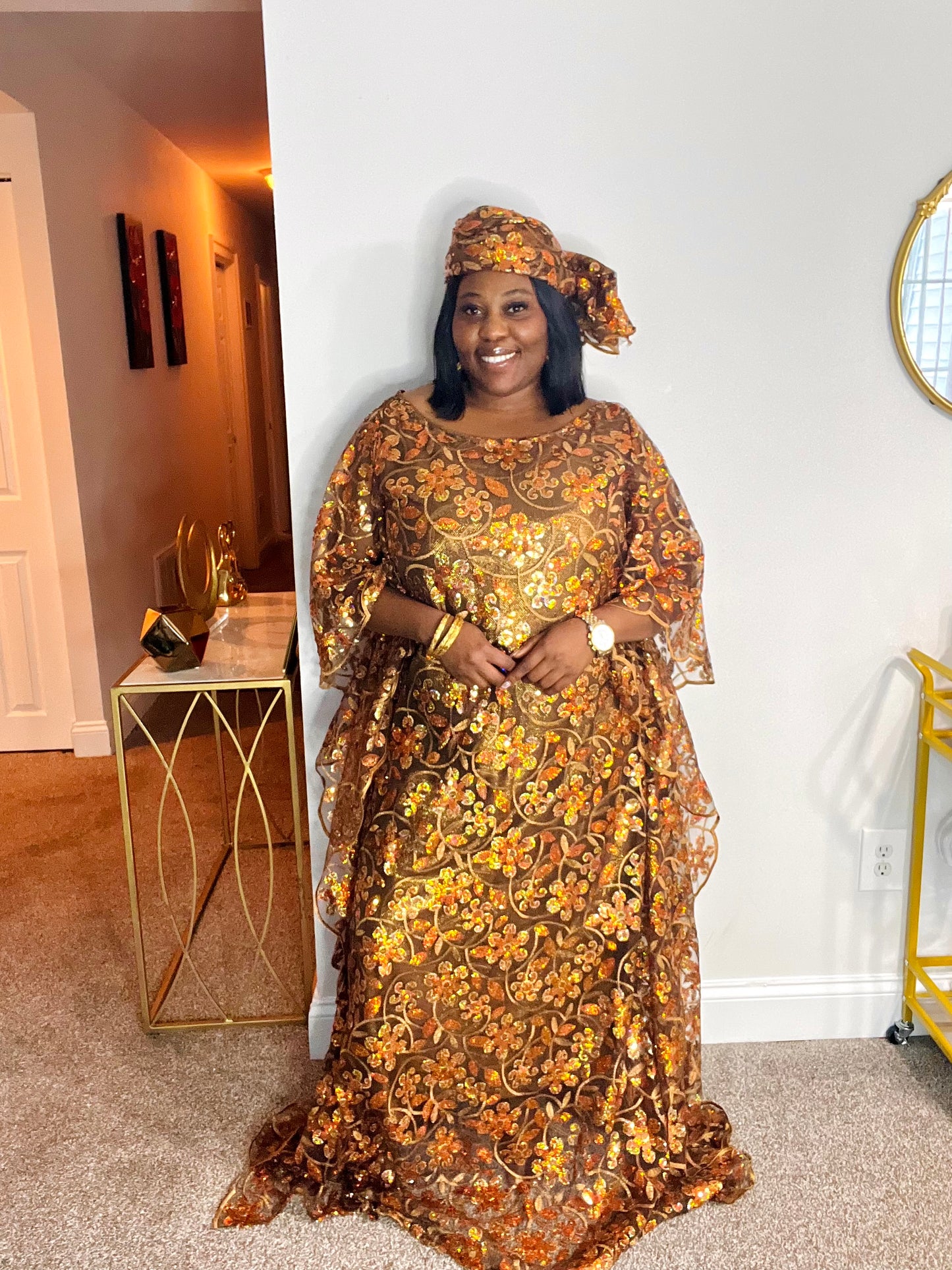 Luxury African Lace bubu dress