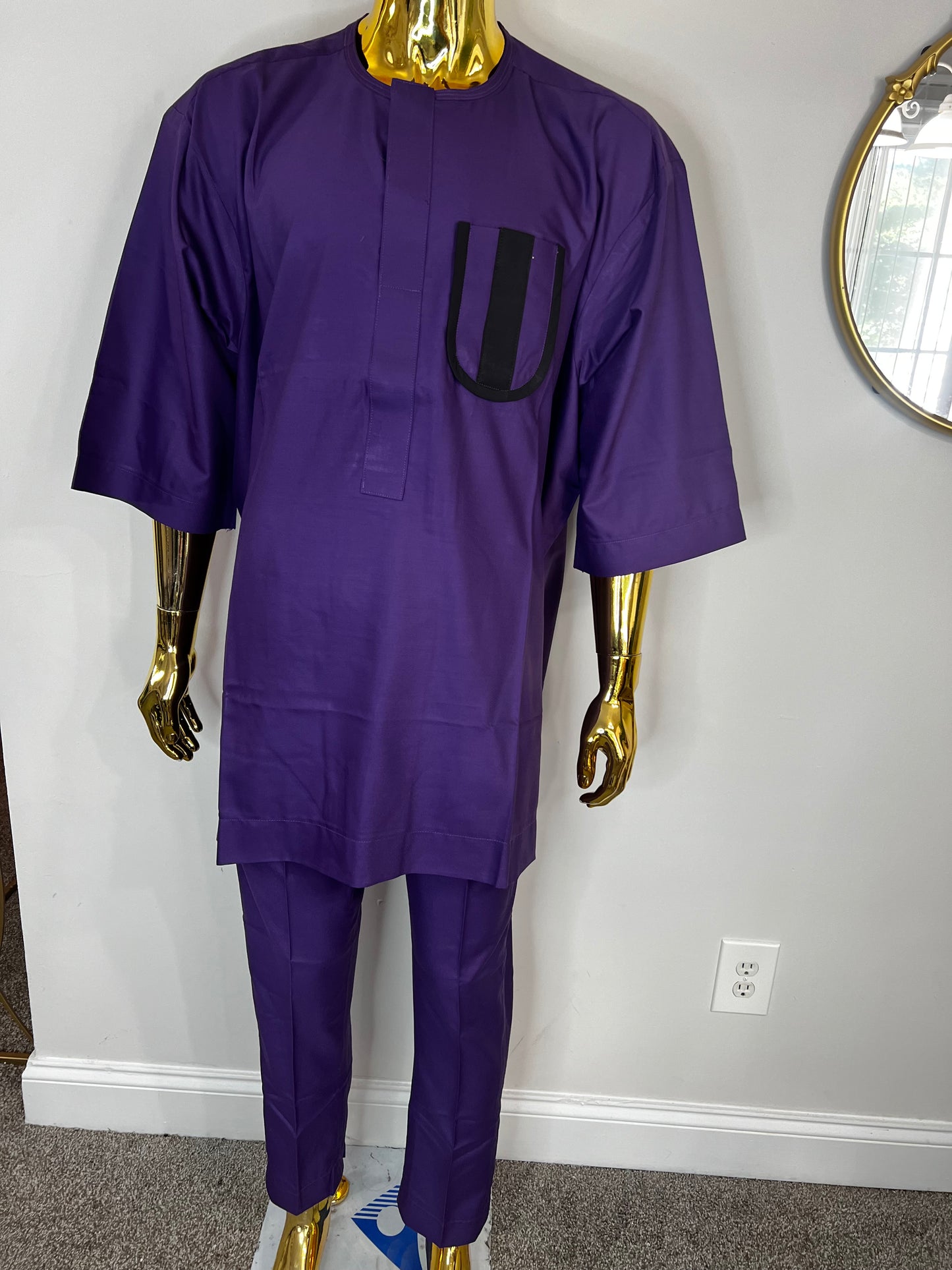 T&K African men 2pc (pant with shirt) outfit
