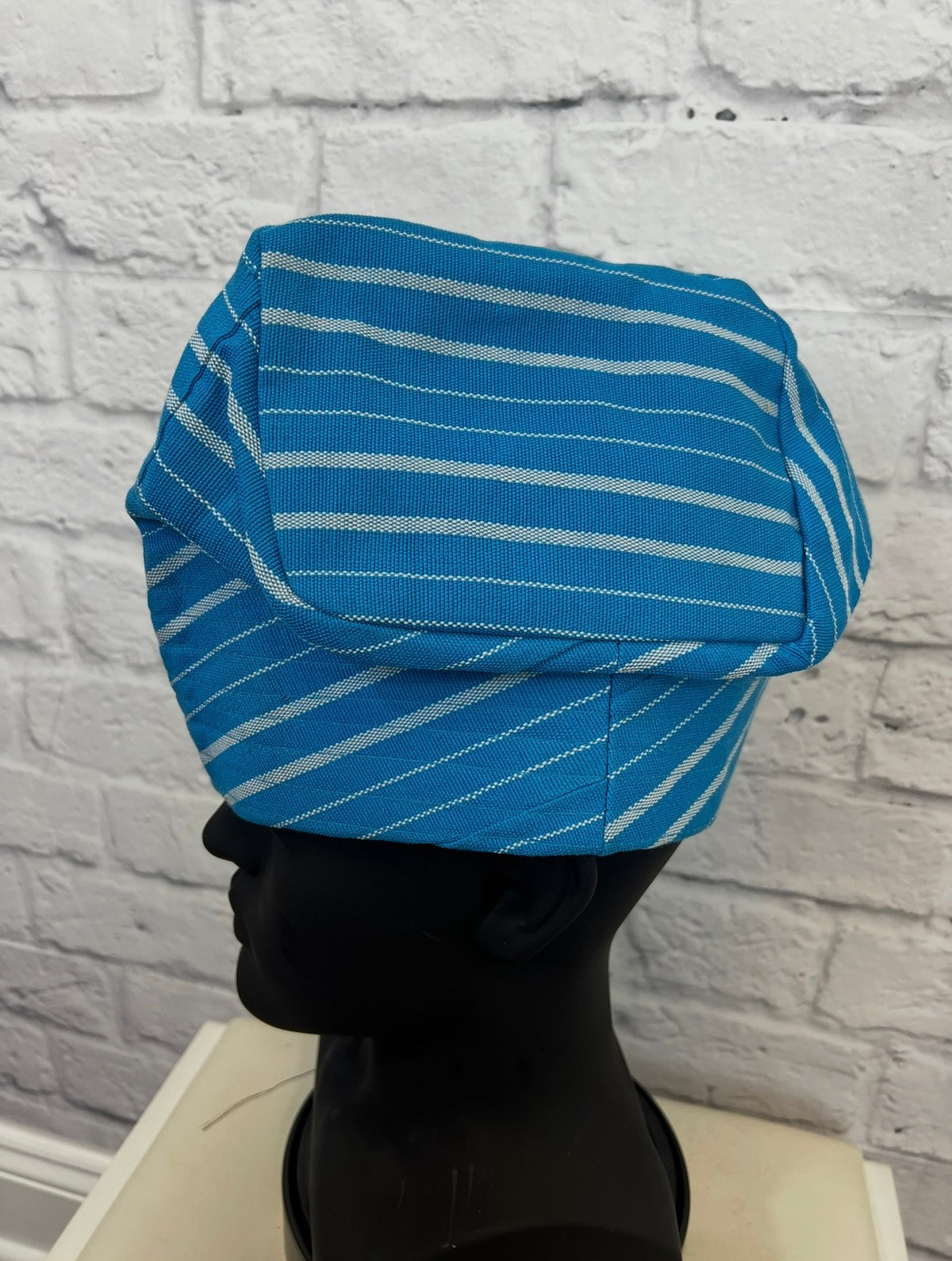 African Men’s Traditional Gobi cap: Yoruba Aso Oke Fila