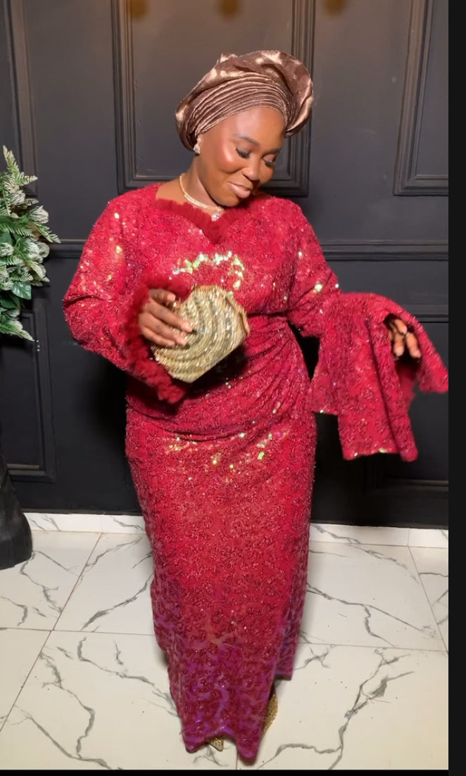 Fola stylish blouse and wrapper lace