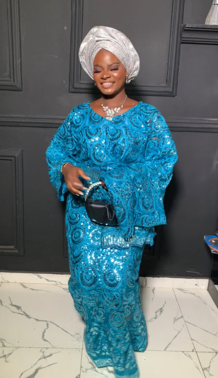Bola blouse and wrapper lace (iro & buba)