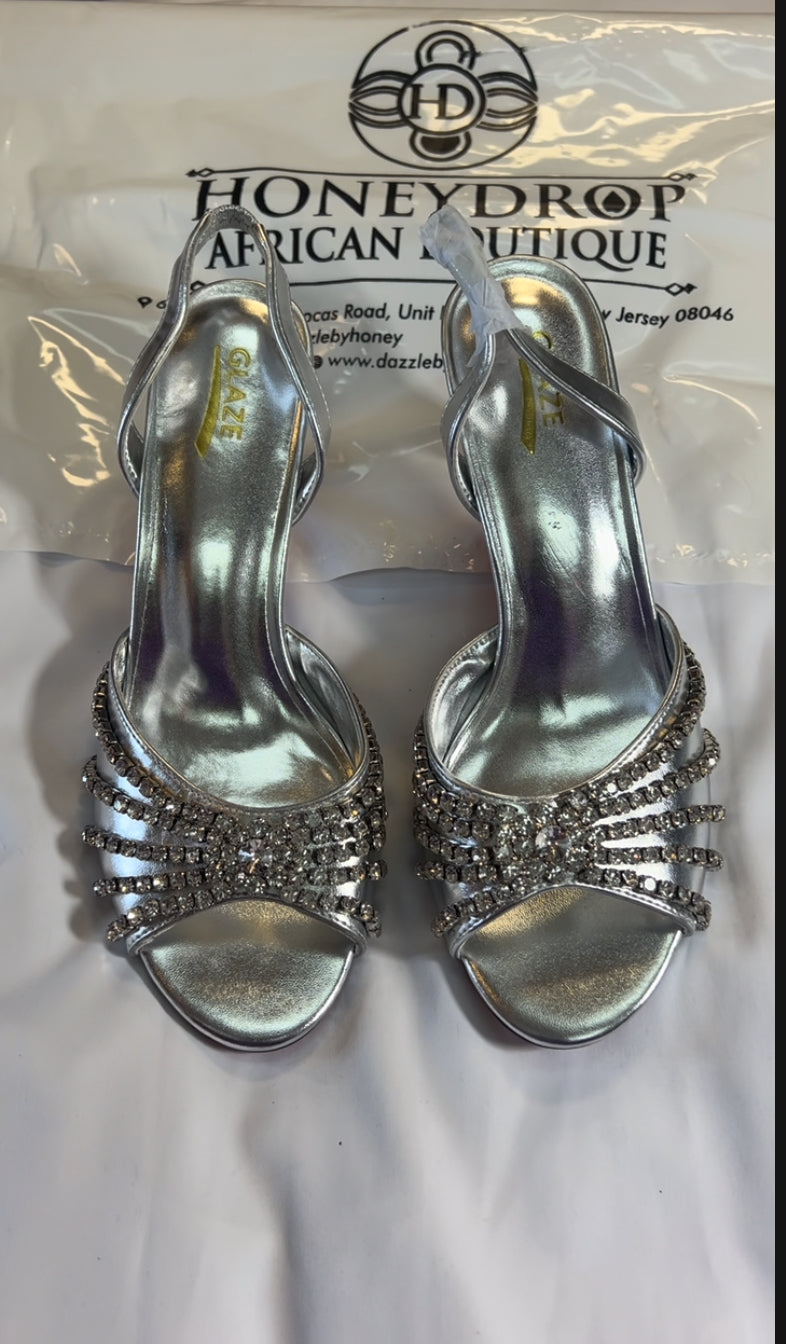 Silver women fashion shoe