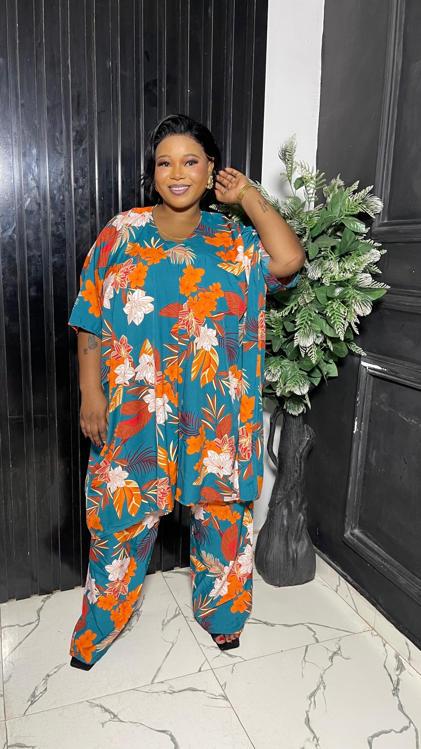 HD pant with long blouse
