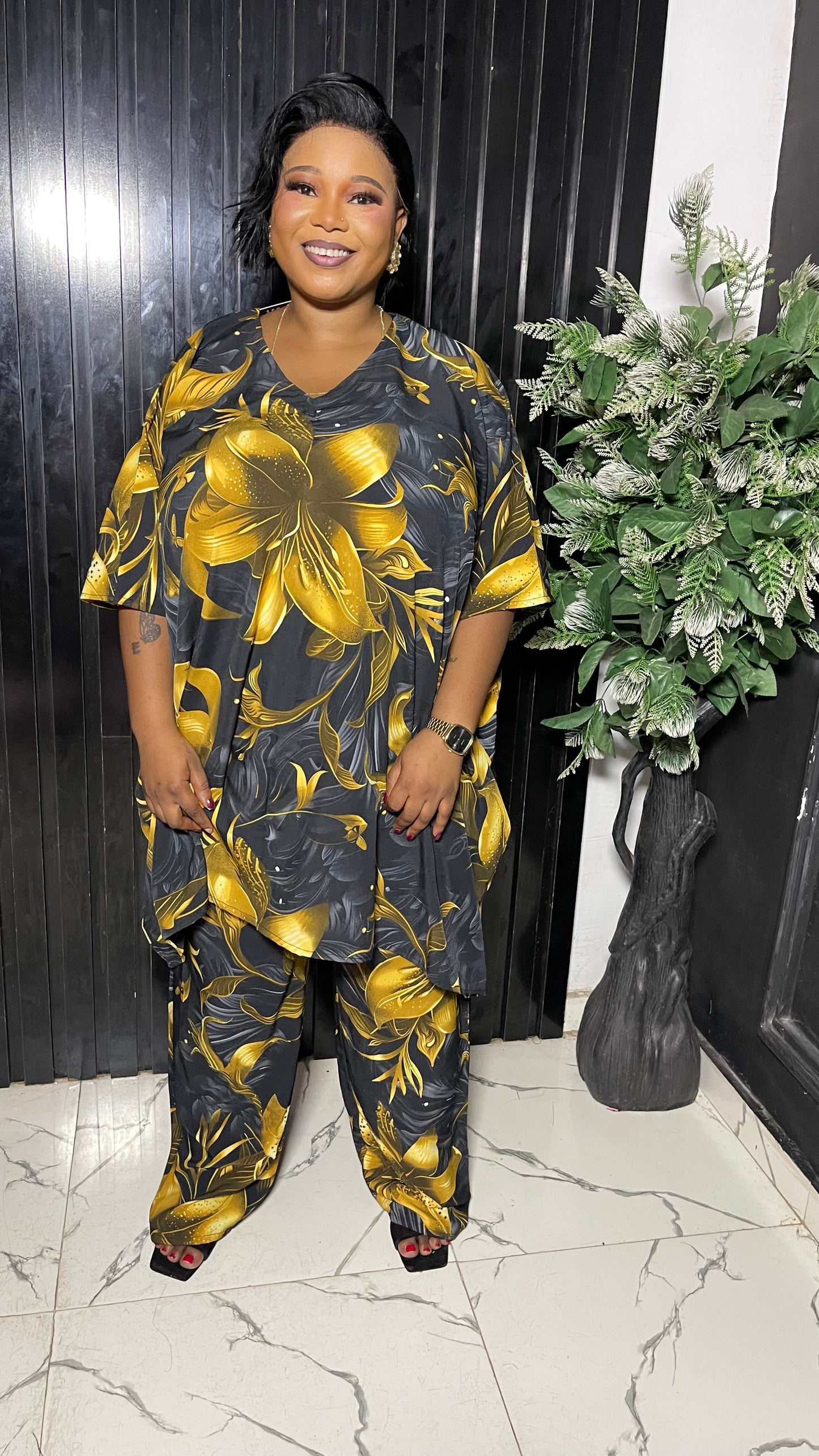 HD pant with long blouse