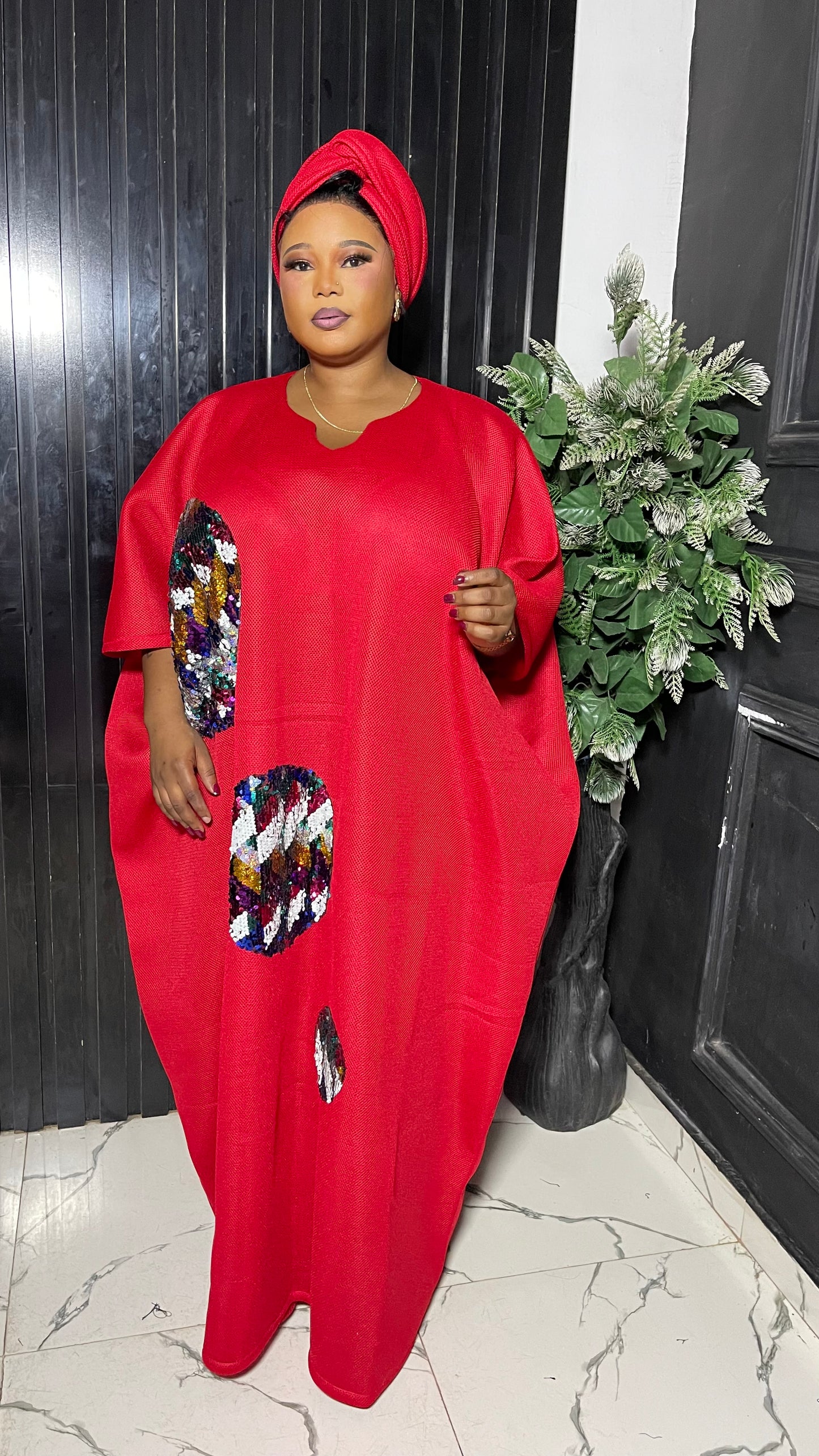 Kemi elegant bubu dress with sequin