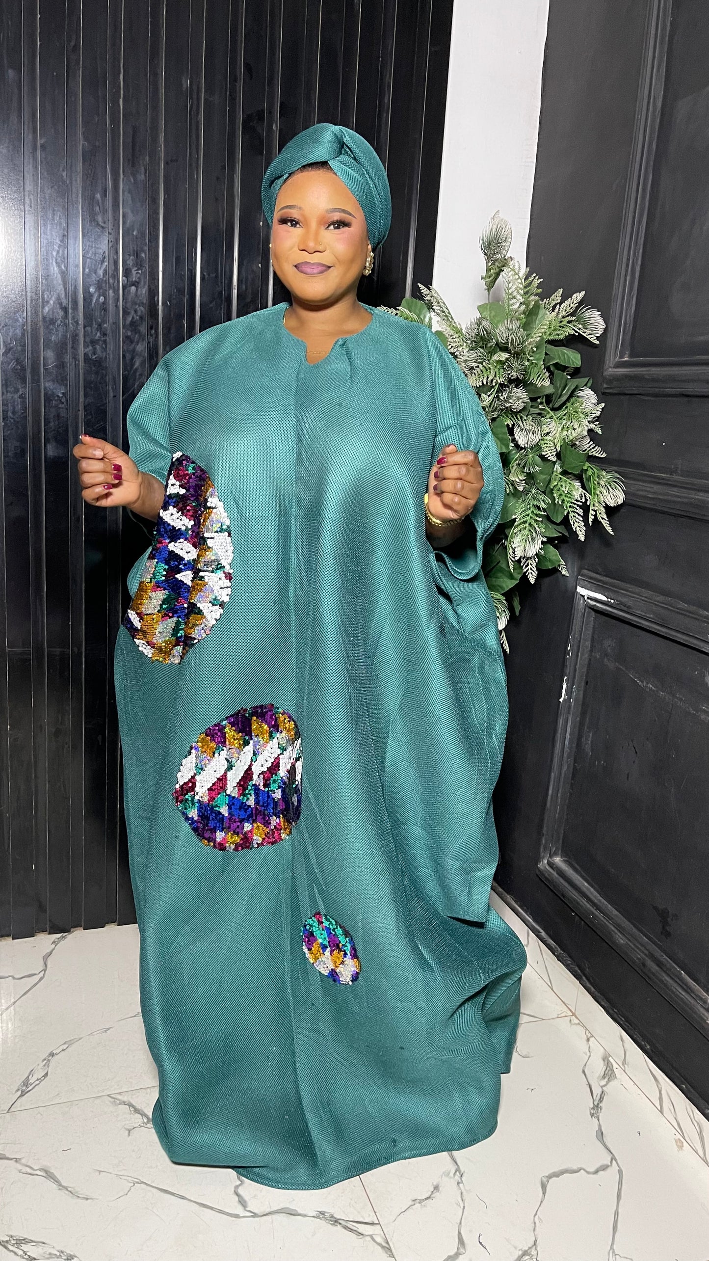 Kemi elegant bubu dress with sequin