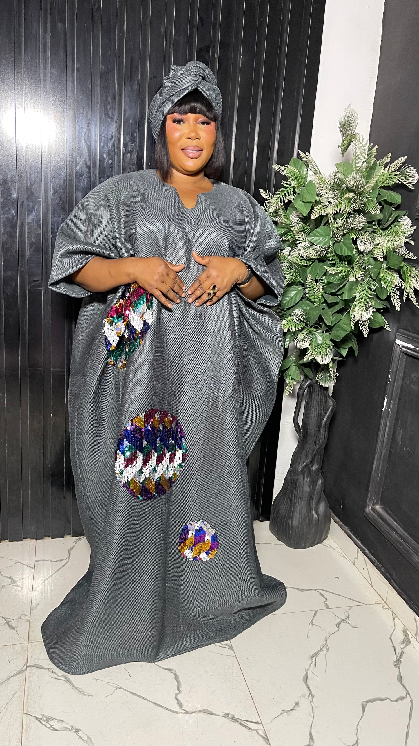 Kemi elegant bubu dress with sequin