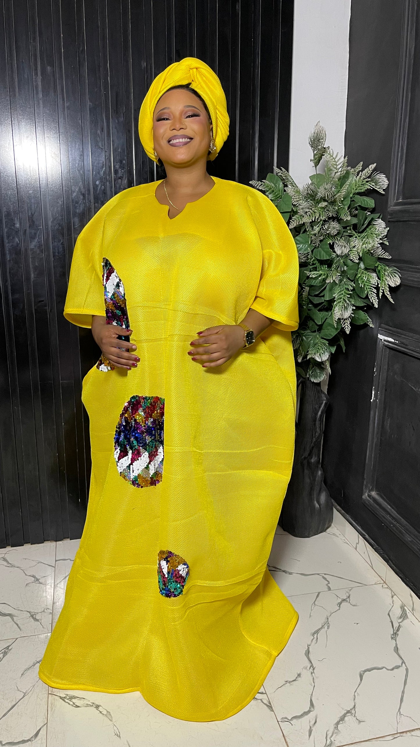 Kemi elegant bubu dress with sequin