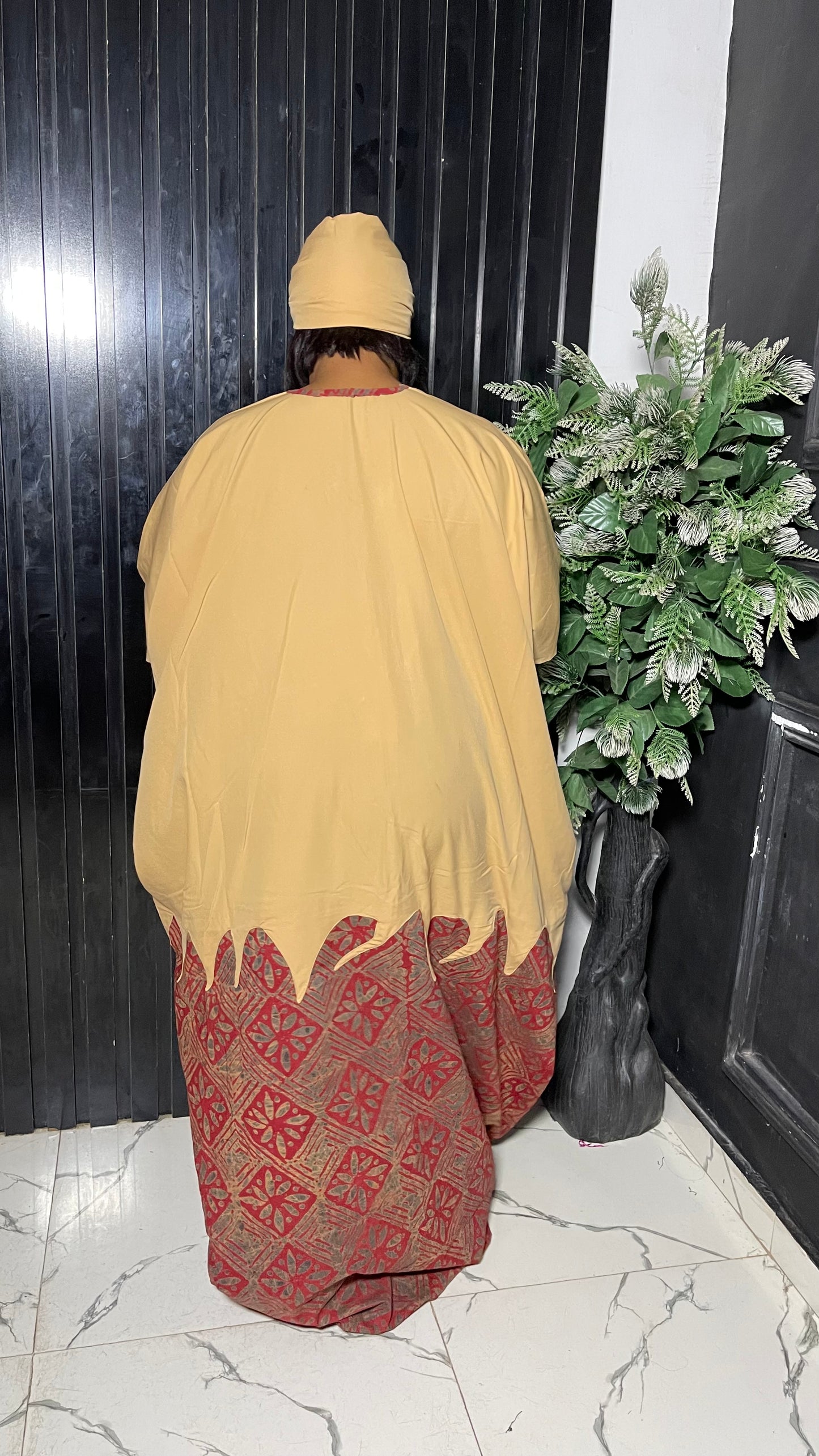 Crepe with batik stylish bubu dress