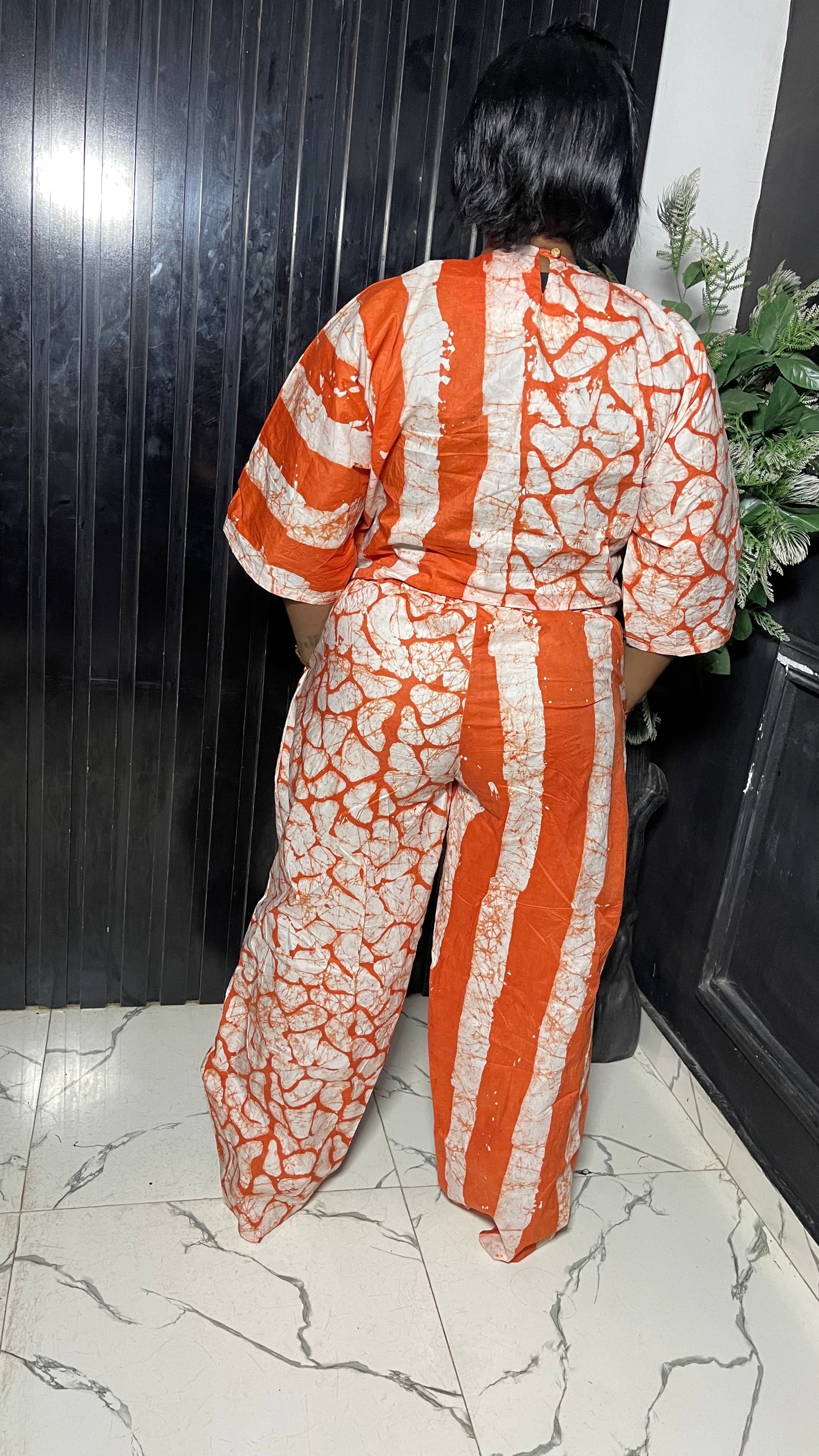 Enny tie-dye pant & crop shirt