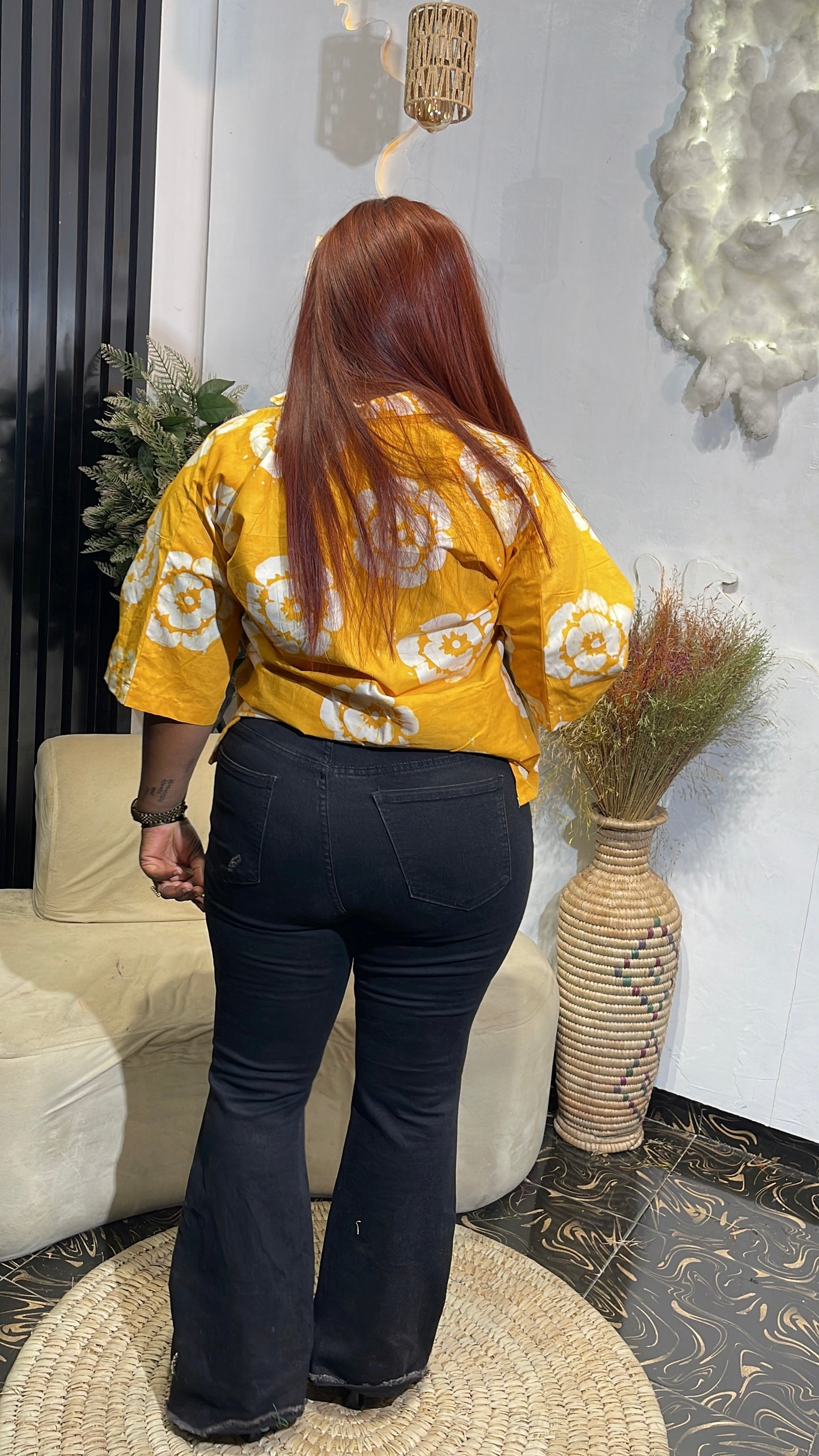 Mercy Stylish African shirt with pockets/ African women shirt