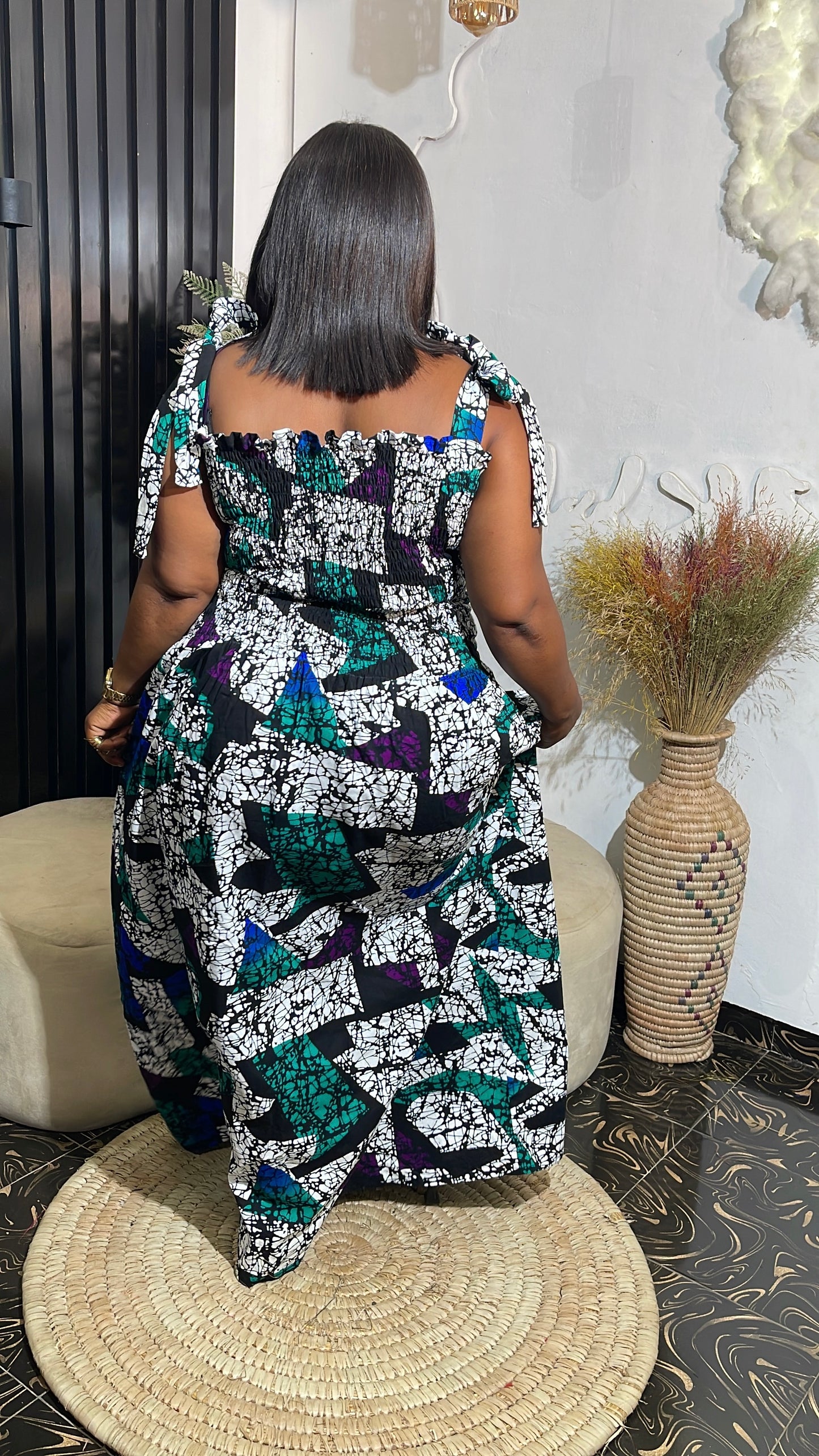 Amina Quality Ankara maxi dress