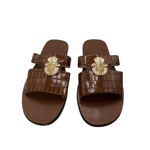 Men slide in brown