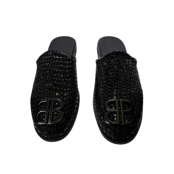 BB Men full Black Half Shoe