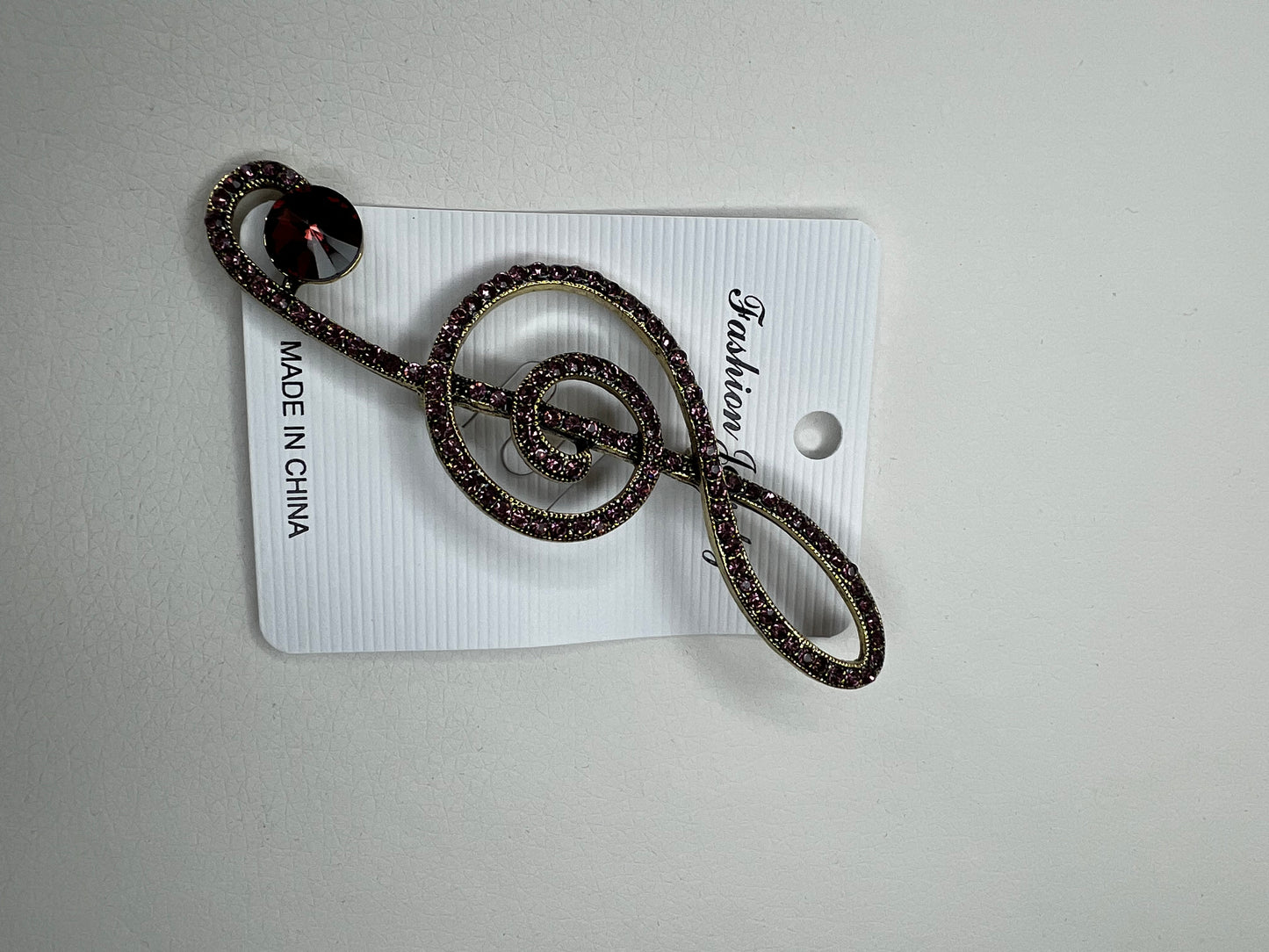 BROOCH- Exquisite Rhinestone music pin Brooch for women
