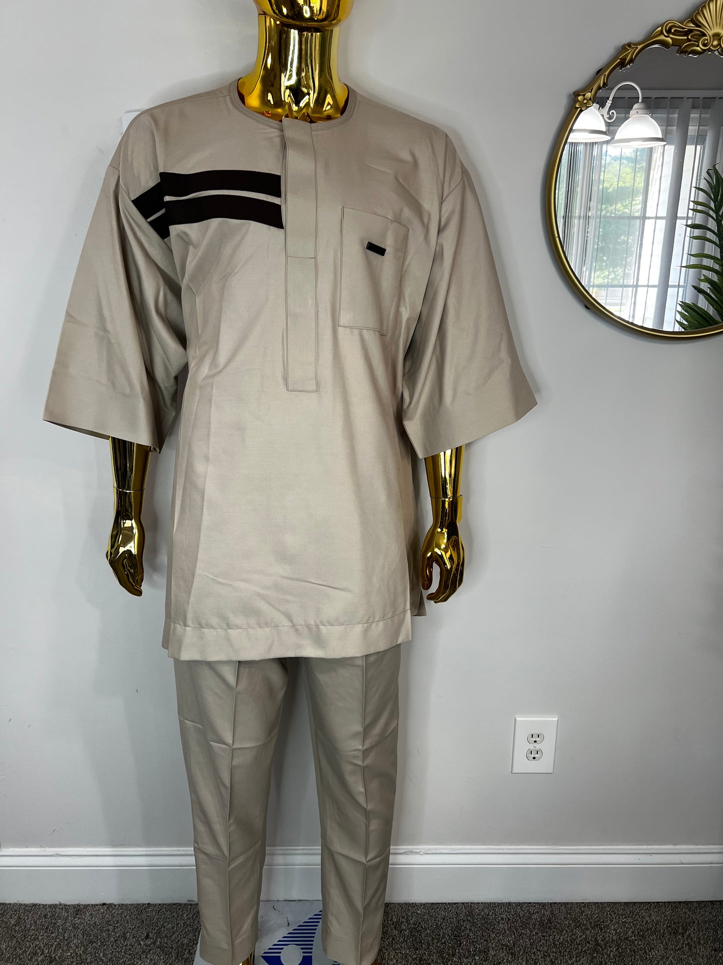 Kunle African men 2pc (pant with shirt) outfit