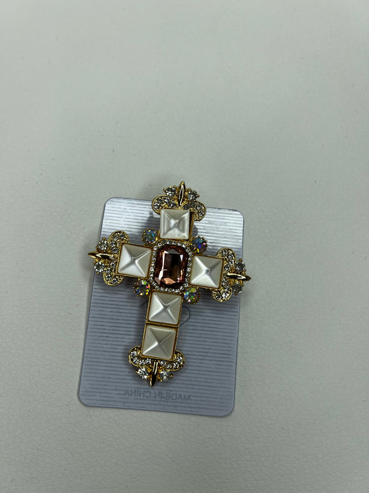 BROOCH- Exquisite Rhinestone cross pin Brooch for women