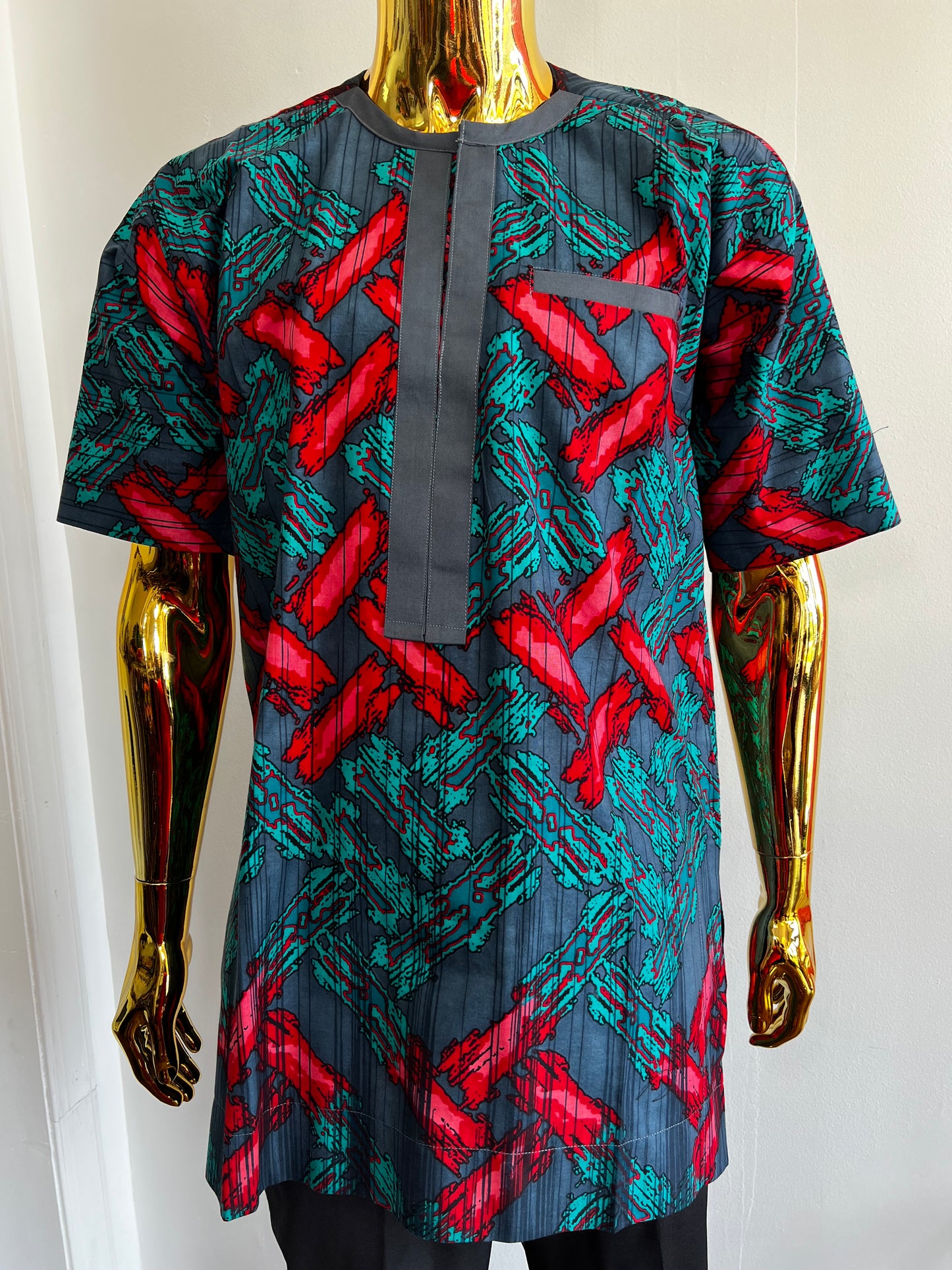 Ajao Ankara African men’s Shirt
