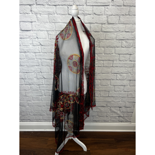 African Scarf Embellished Women Big Size Cotton cotton scarf