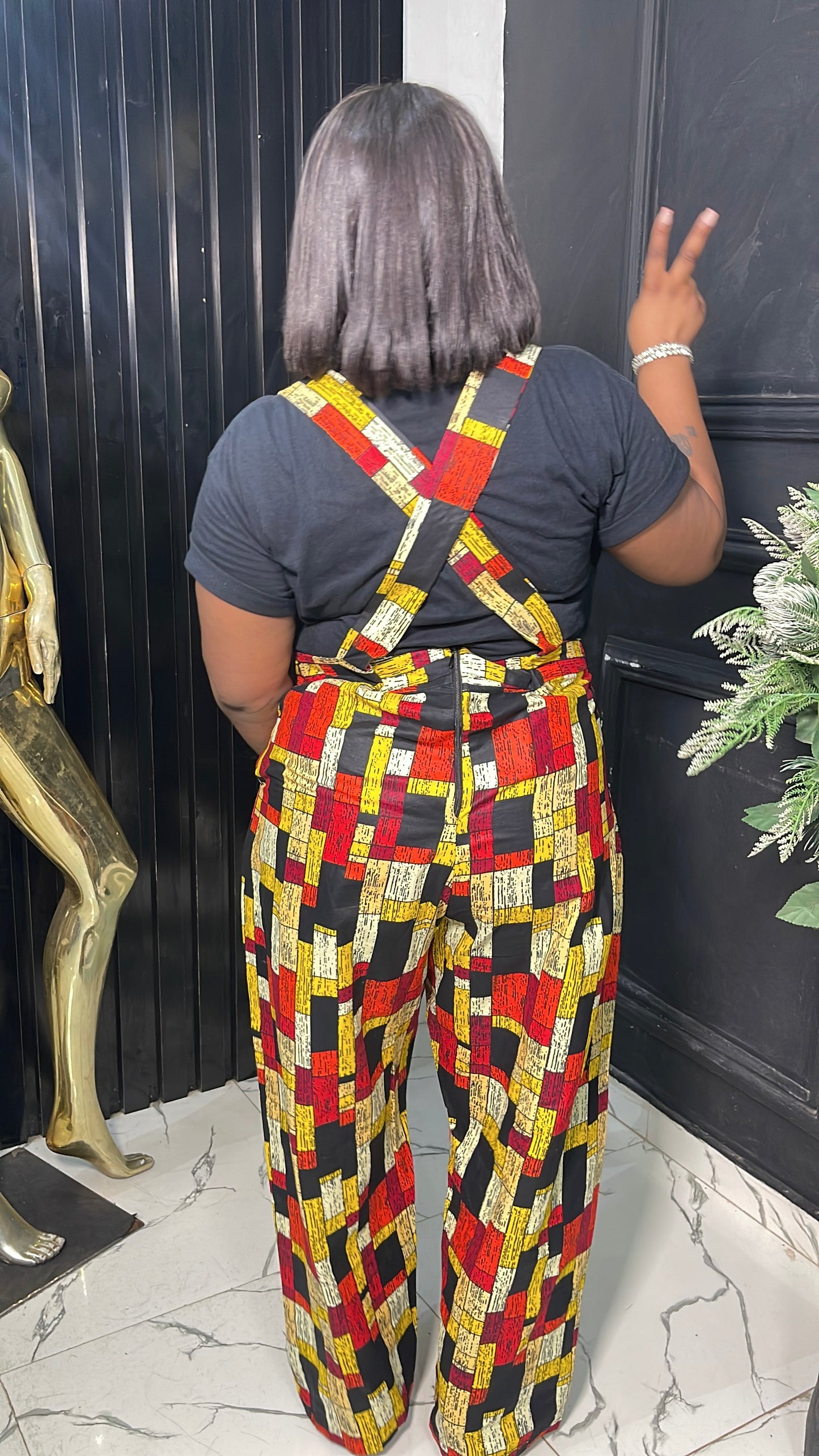 Ankara women dungarees