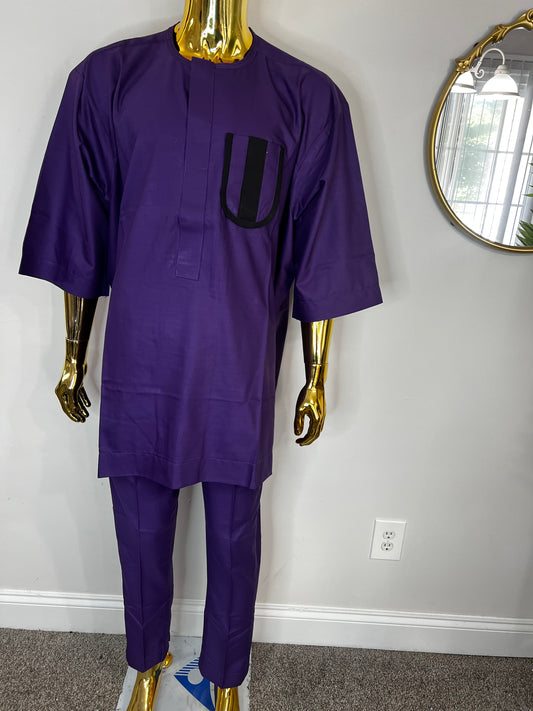 T&K African men 2pc (pant with shirt) outfit