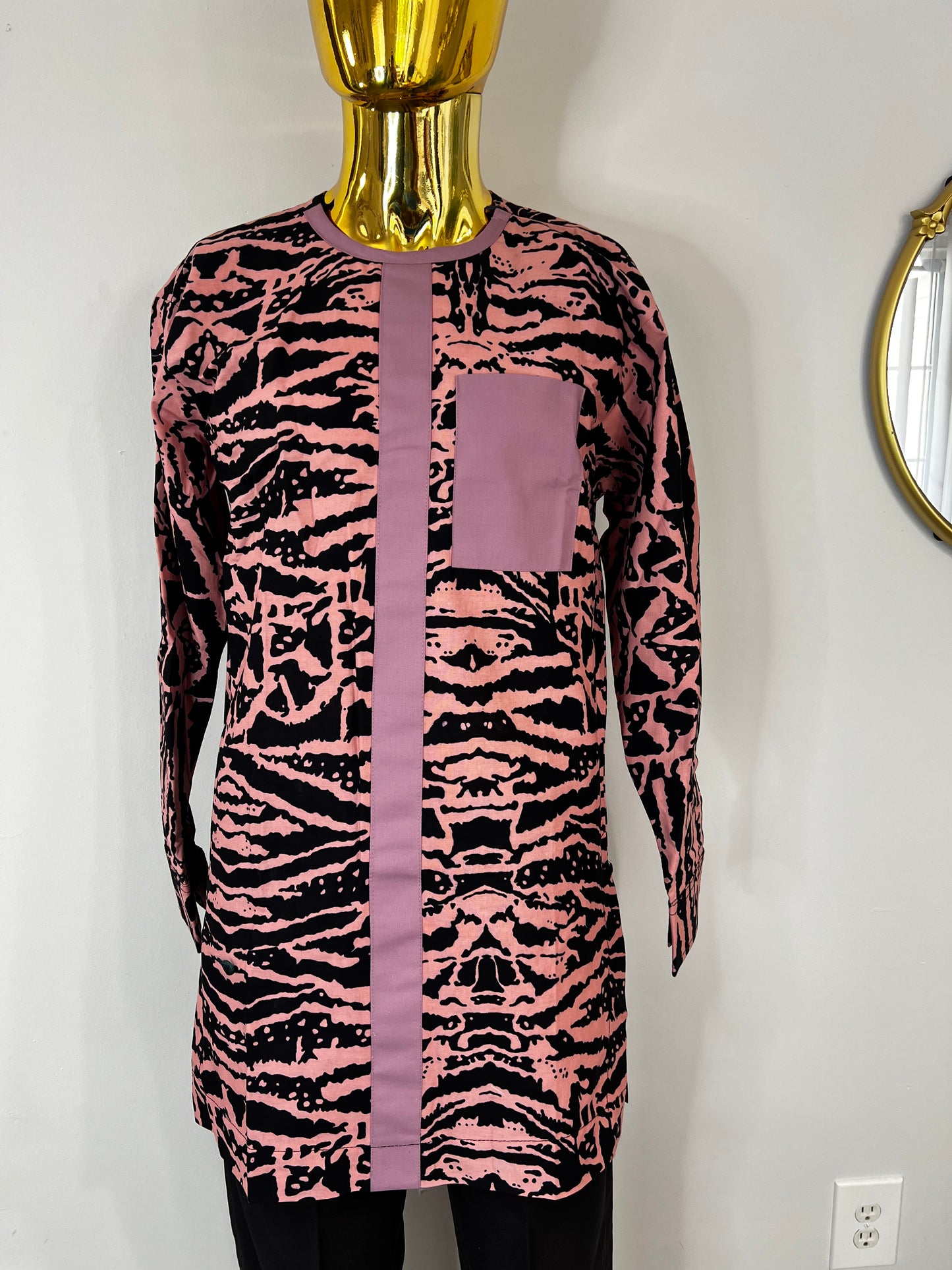 Josh Ankara African men’s shirt in long sleeve