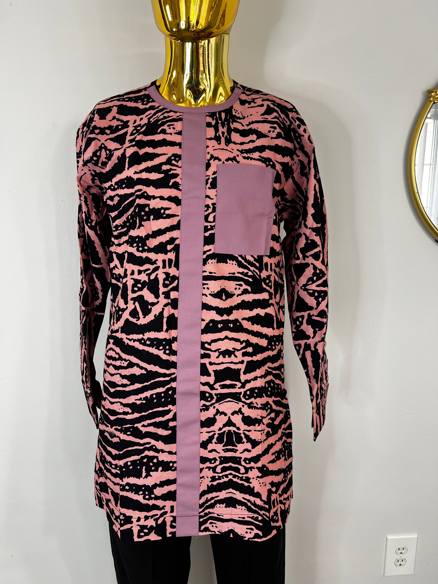 Josh Ankara African men’s shirt in long sleeve