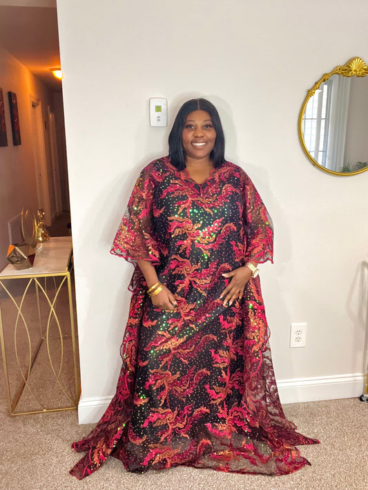 Luxury African Lace bubu dress