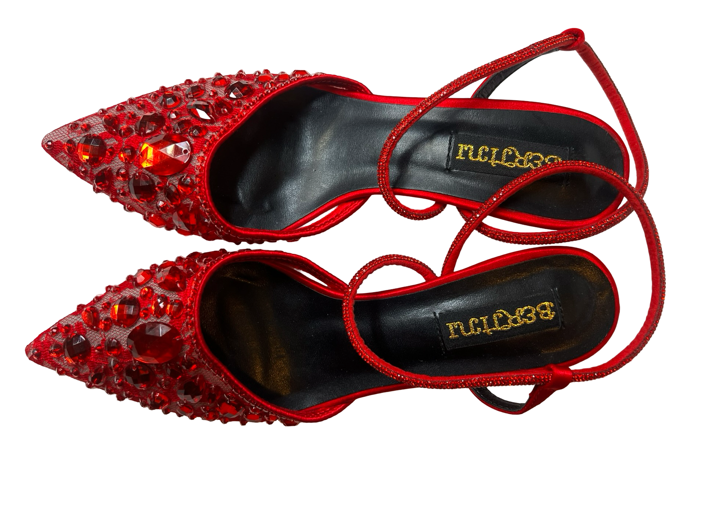 Red women fashion shoe