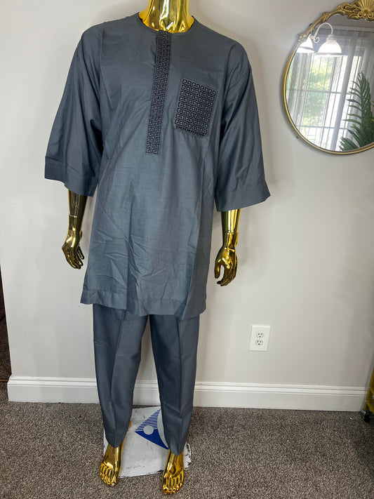 Yemi African men 2pc (pant with shirt) outfit