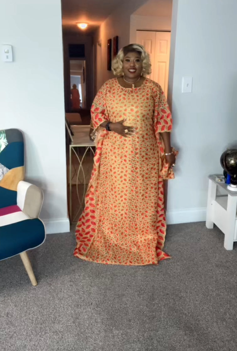 Luxury African Lace bubu dress
