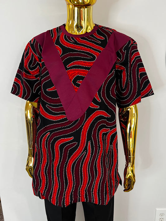 Toms Ankara African men’s shirt