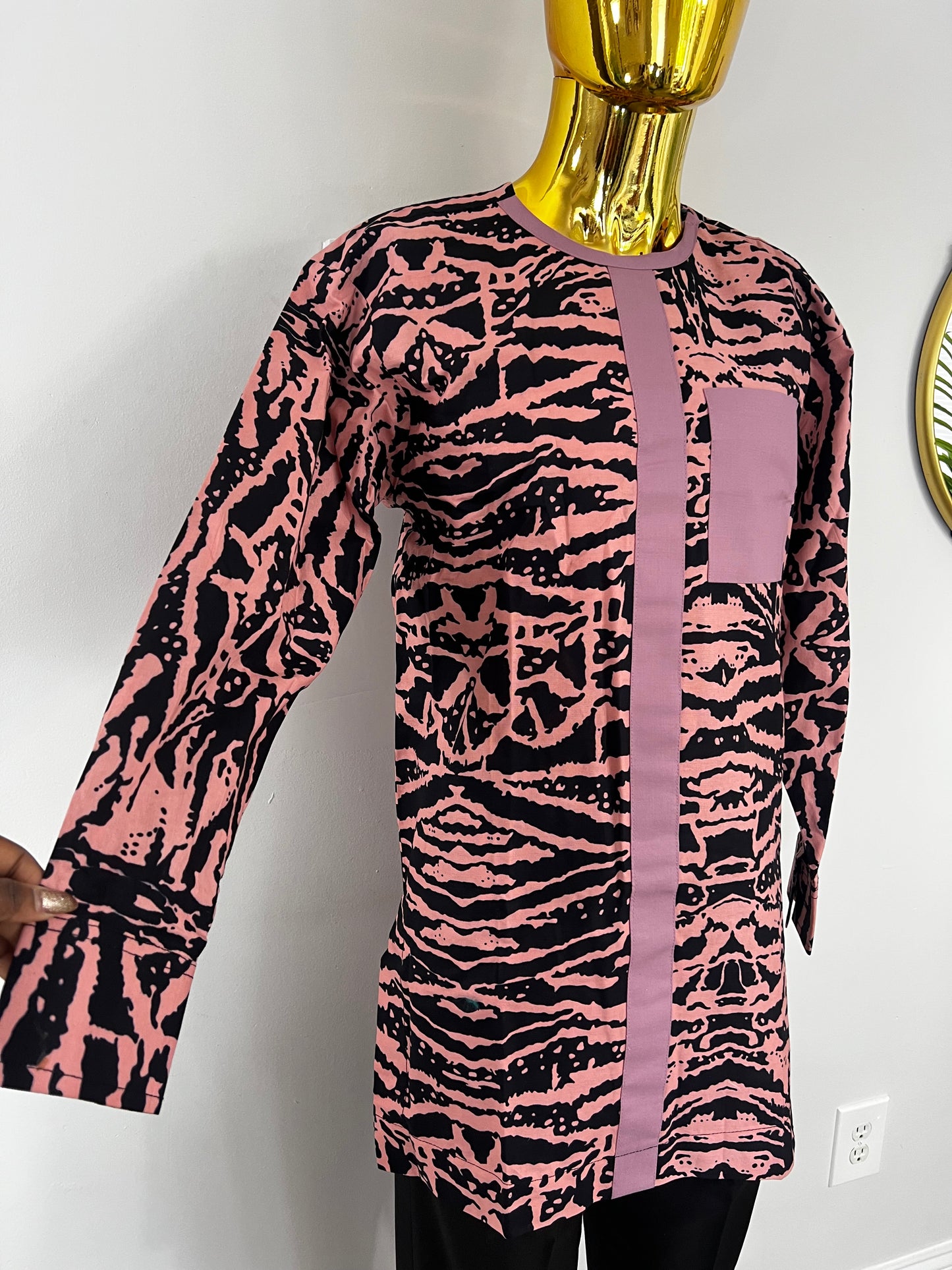 Josh Ankara African men’s shirt in long sleeve