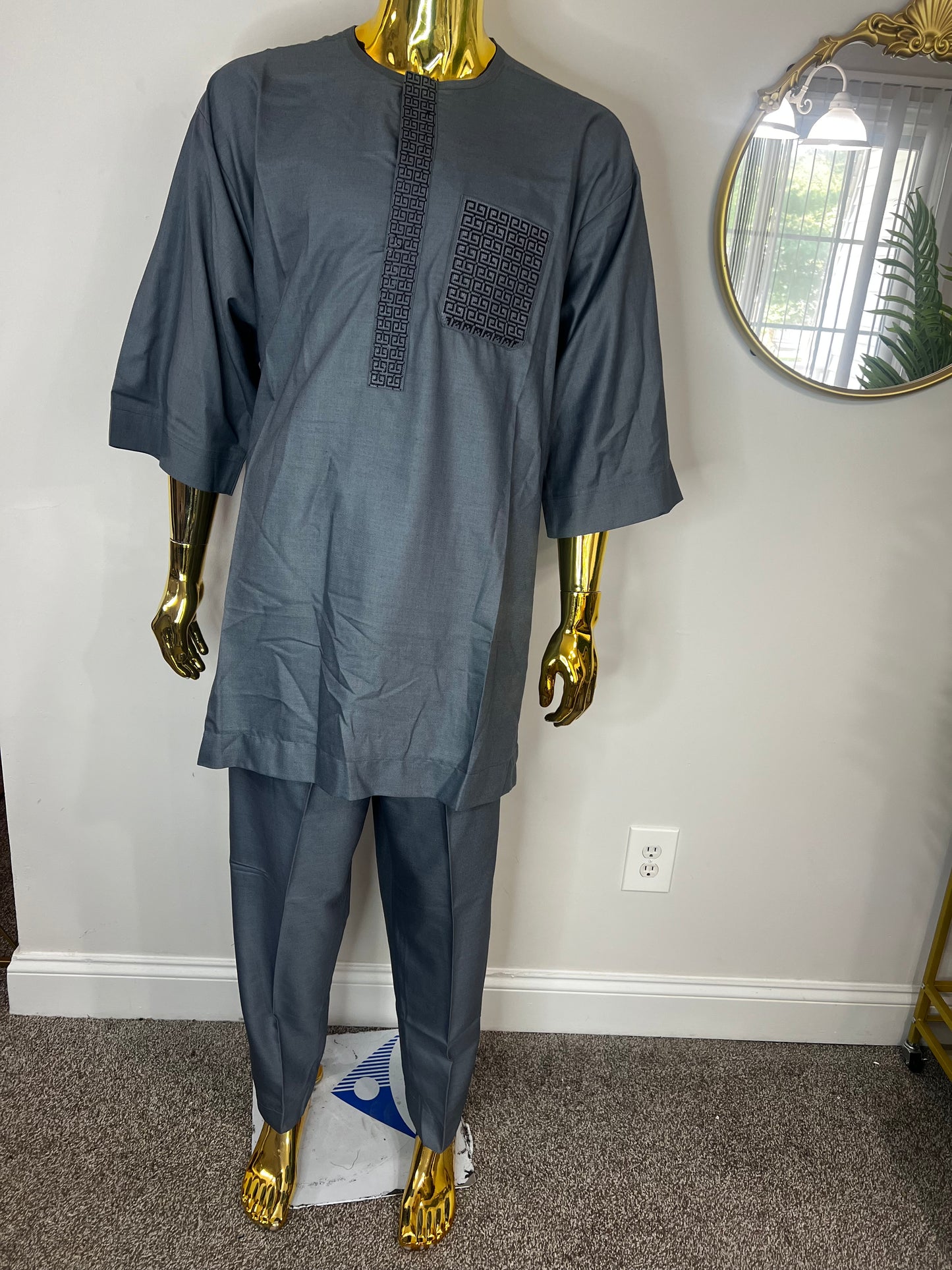 Yemi African men 2pc (pant with shirt) outfit
