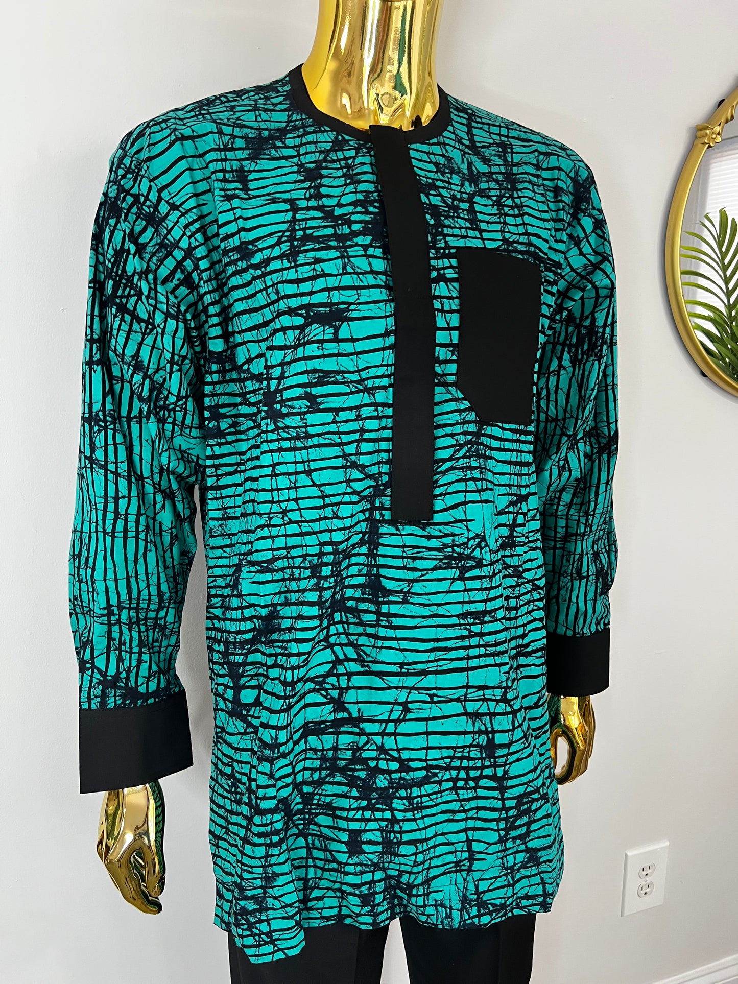 Oye Ankara African men’s shirt in long sleeve