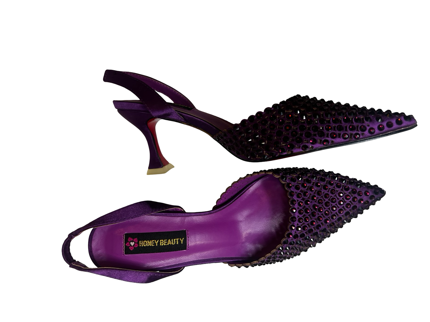 Purple women fashion shoe